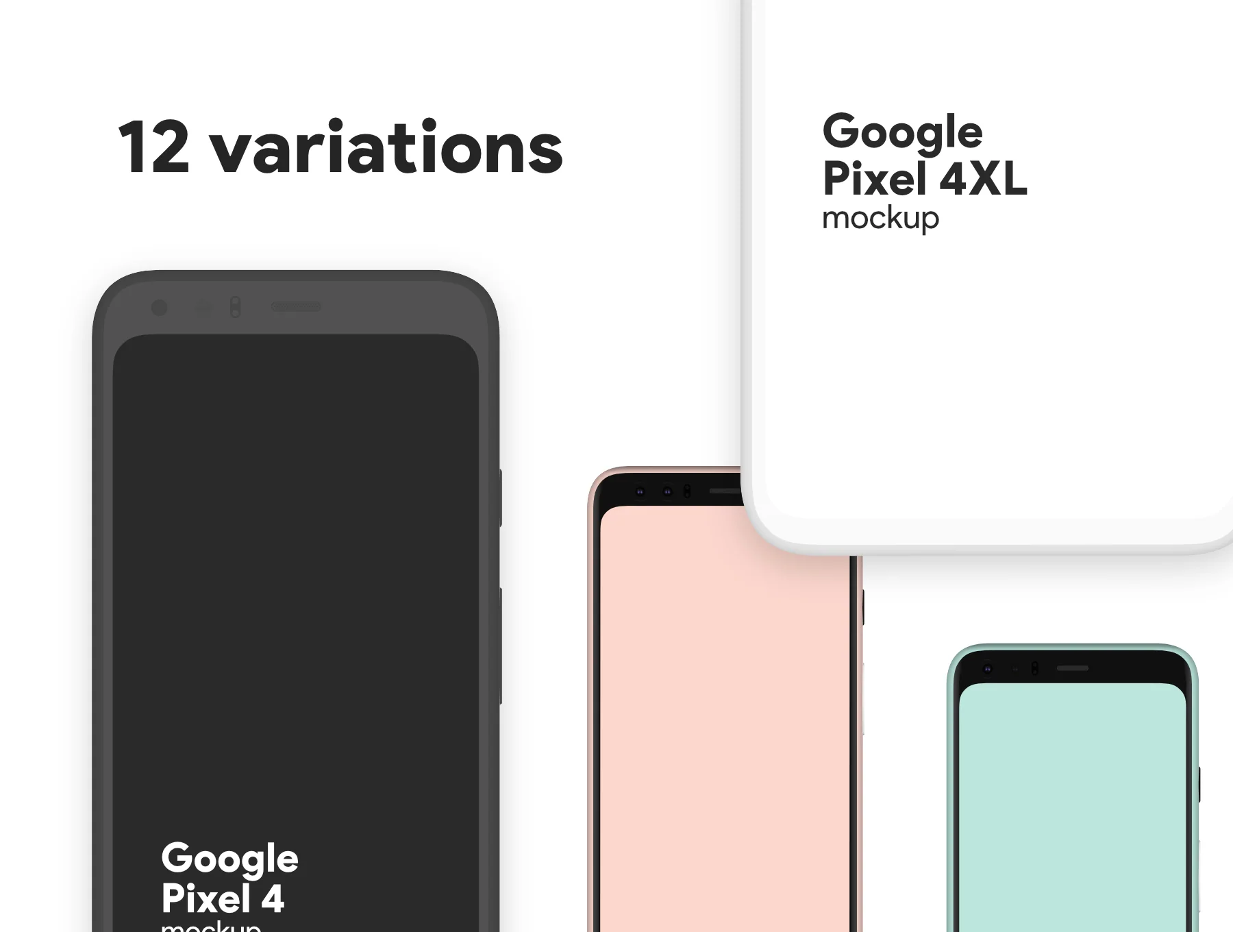 Pixel 4/4XL minimal mockup 6