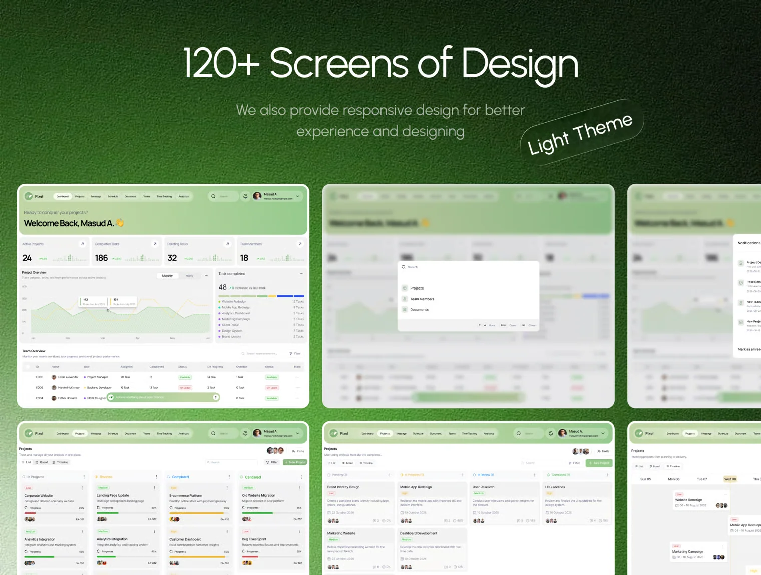 Pixel - AI Project Management Dashboard UI Kit 3
