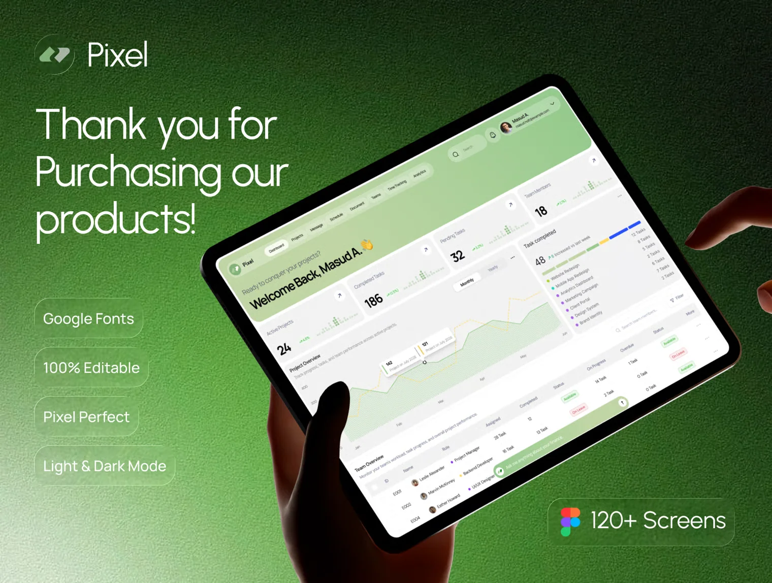 Pixel - AI Project Management Dashboard UI Kit 6