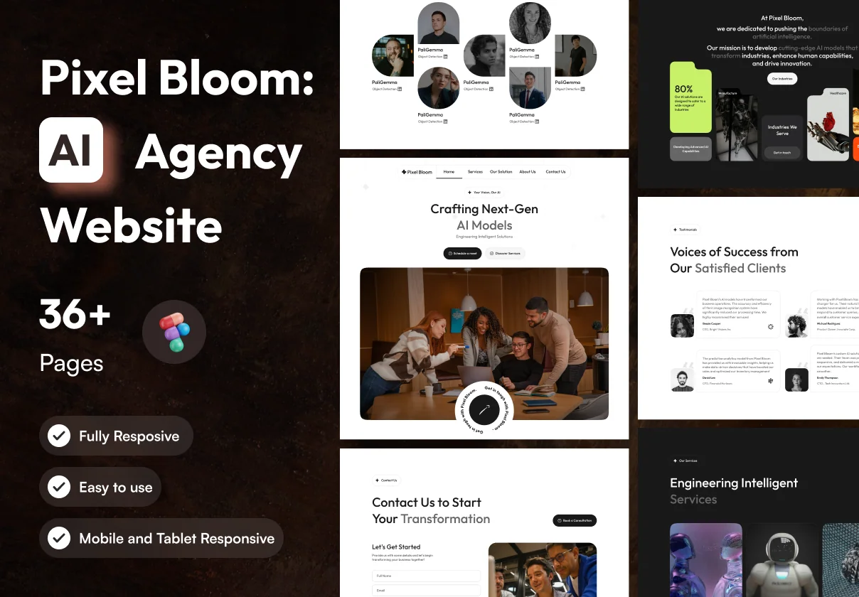 Pixel Bloom: AI Agency Website