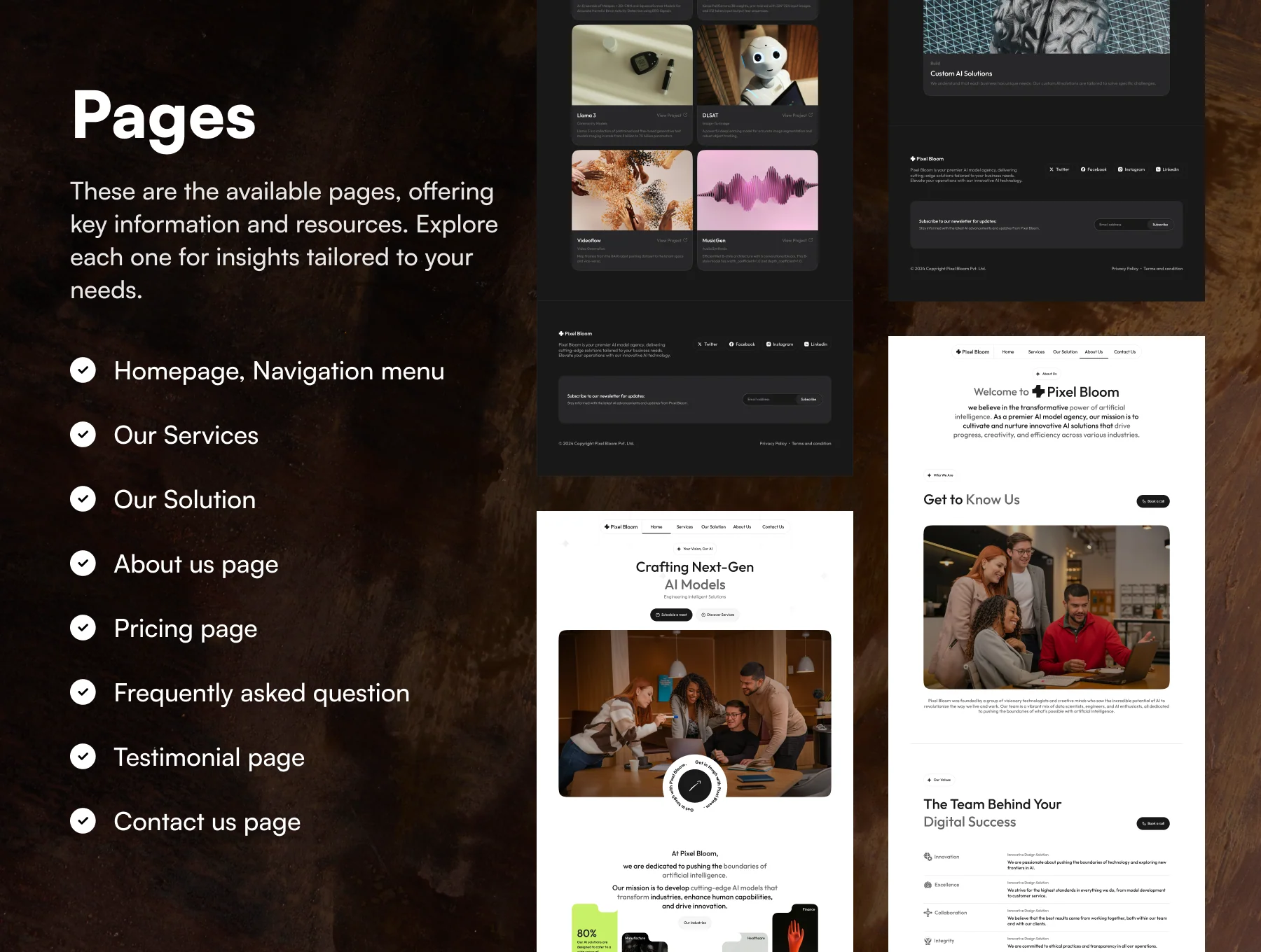 Pixel Bloom: AI Agency Website 5