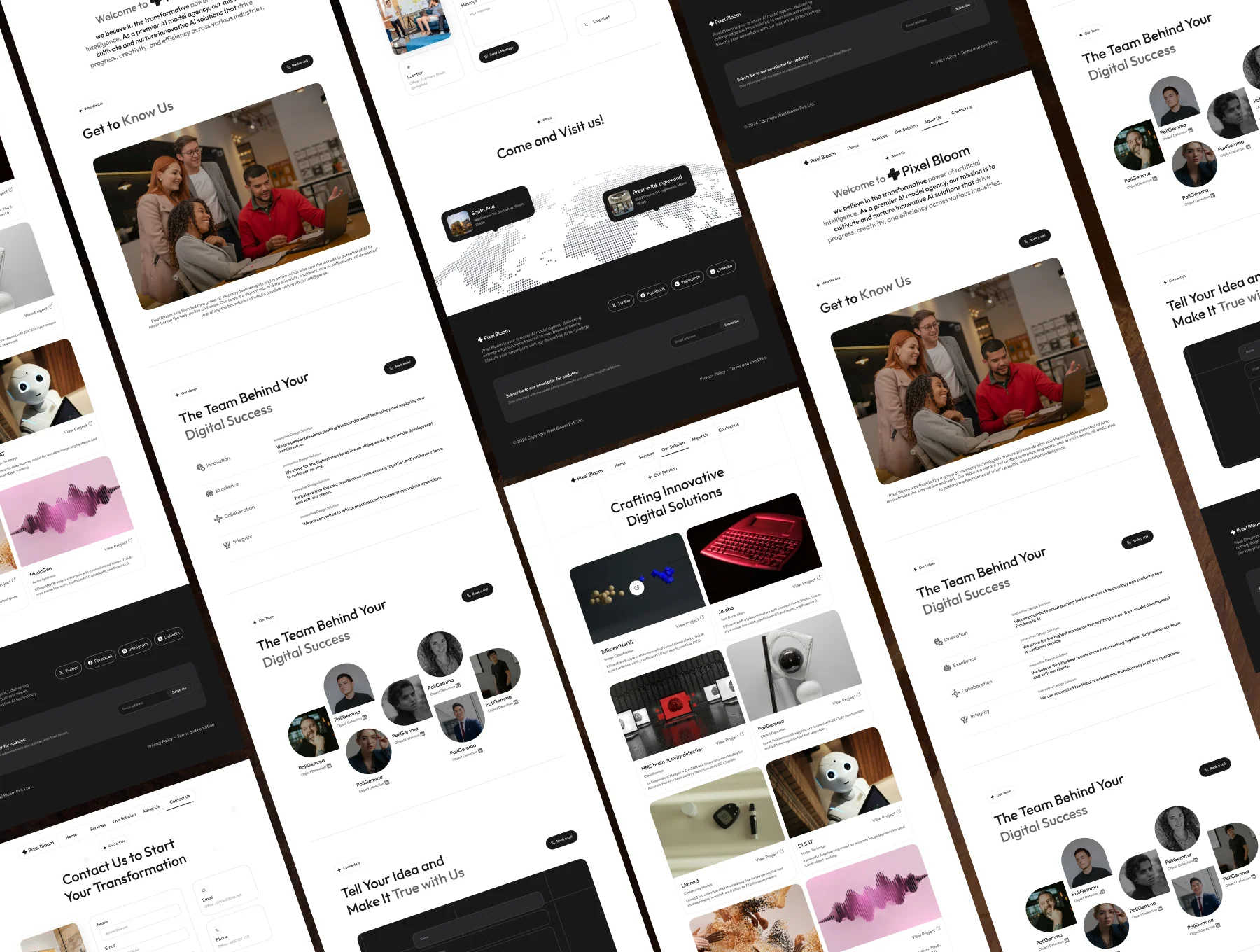 Pixel Bloom: AI Agency Website 6