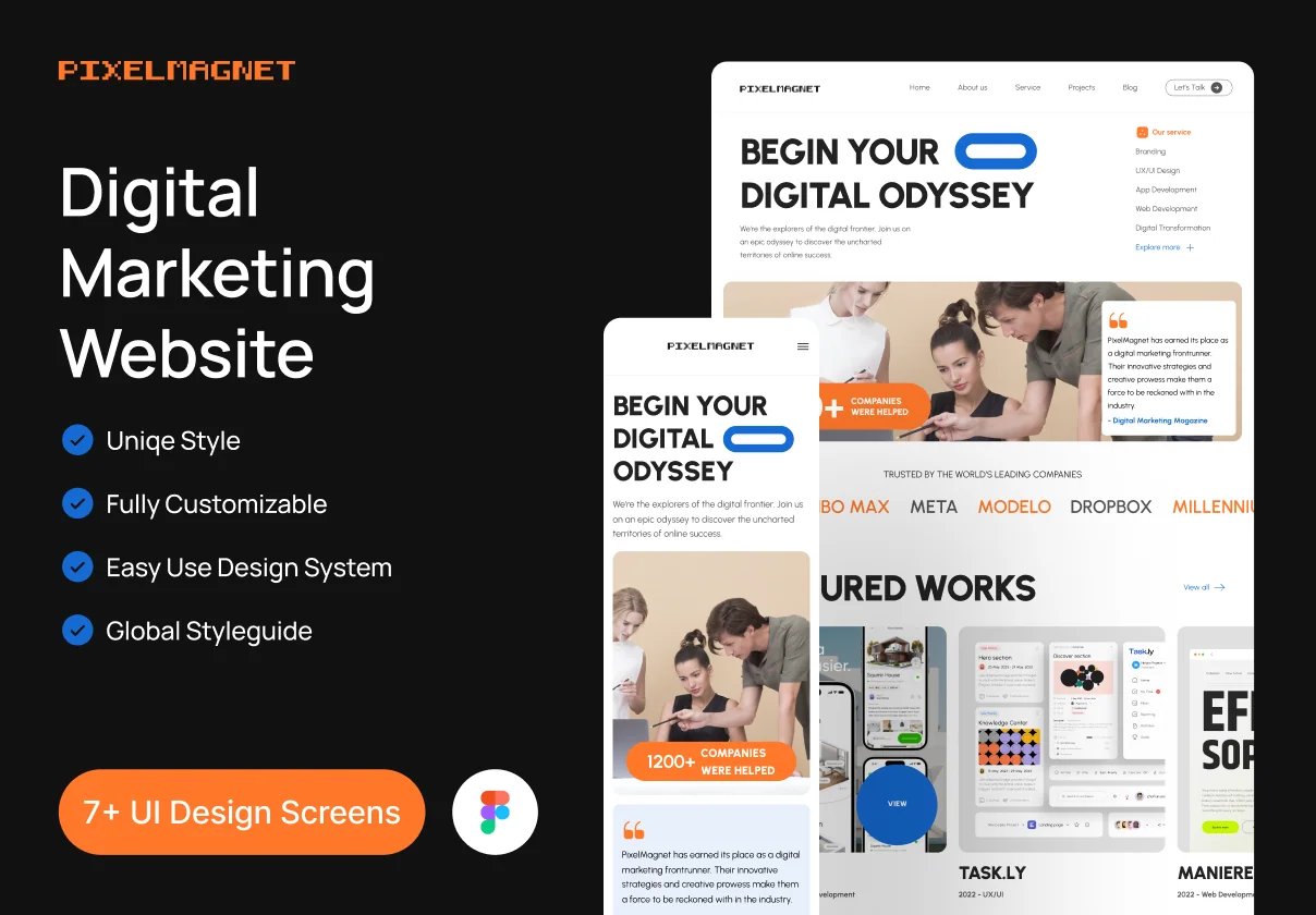 Pixel Magnet Digital Marketing Website