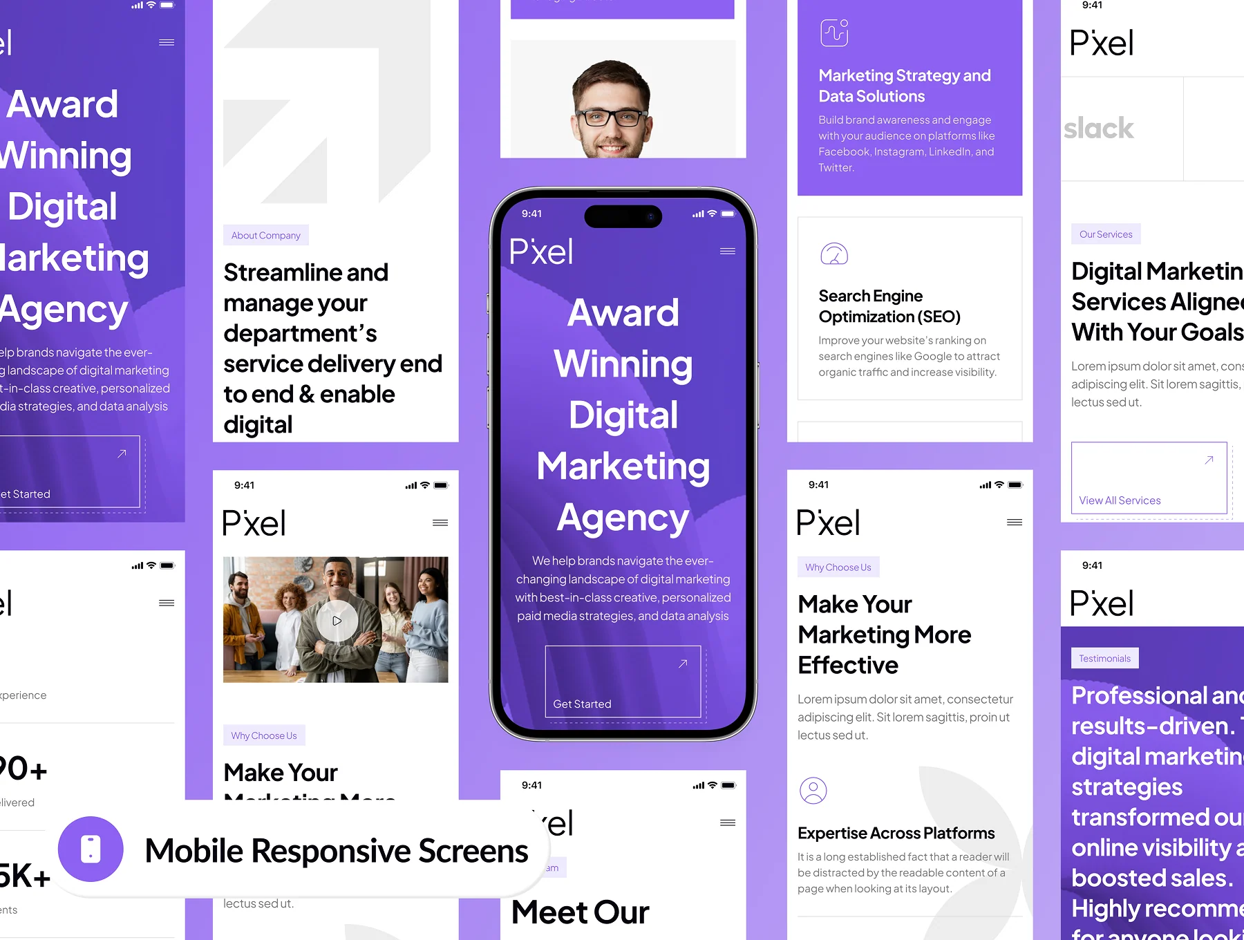 Pixel - Marketing Agency Website Framer Template 9