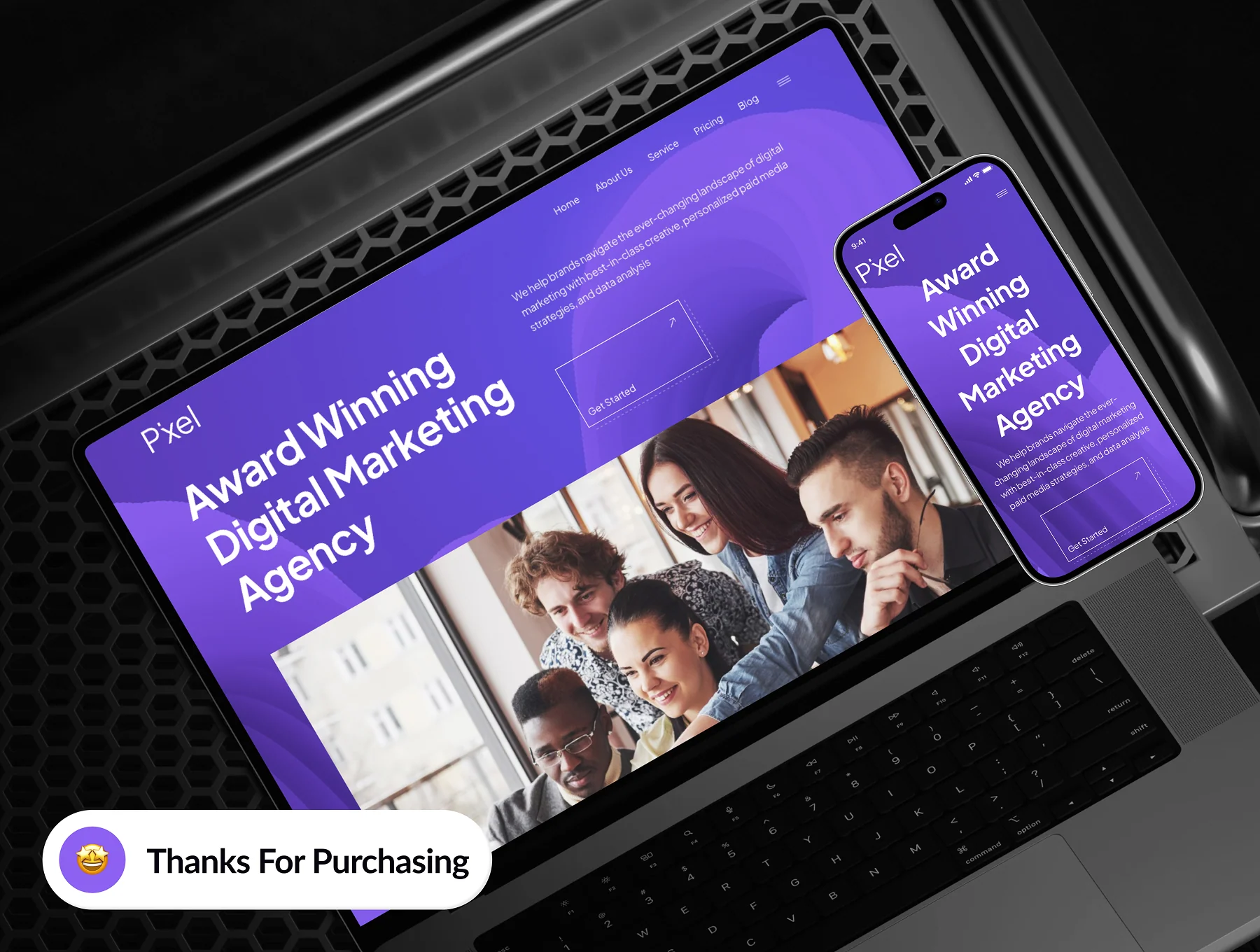 Pixel - Marketing Agency Website Framer Template 10