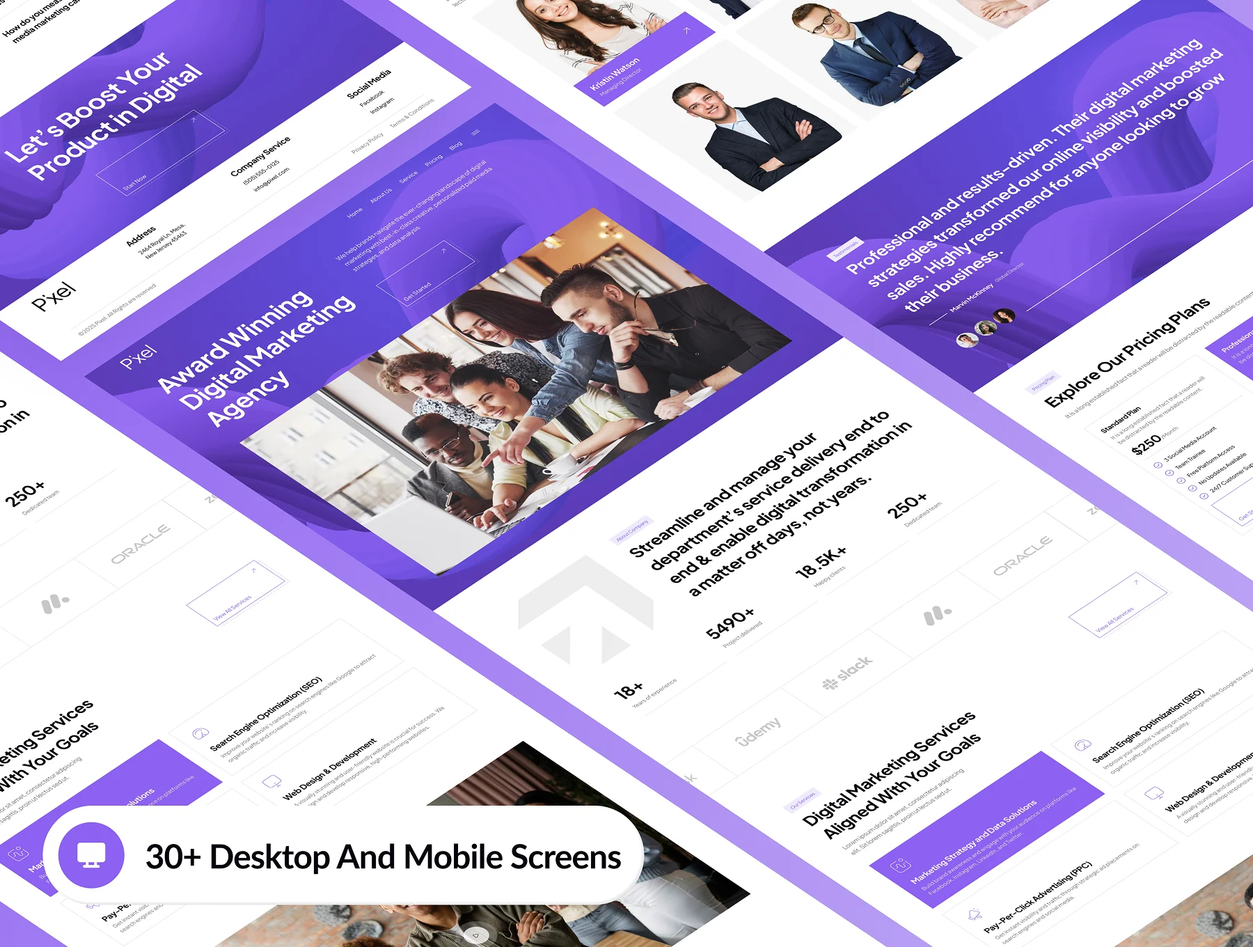 Pixel - Marketing Agency Website Framer Template 6