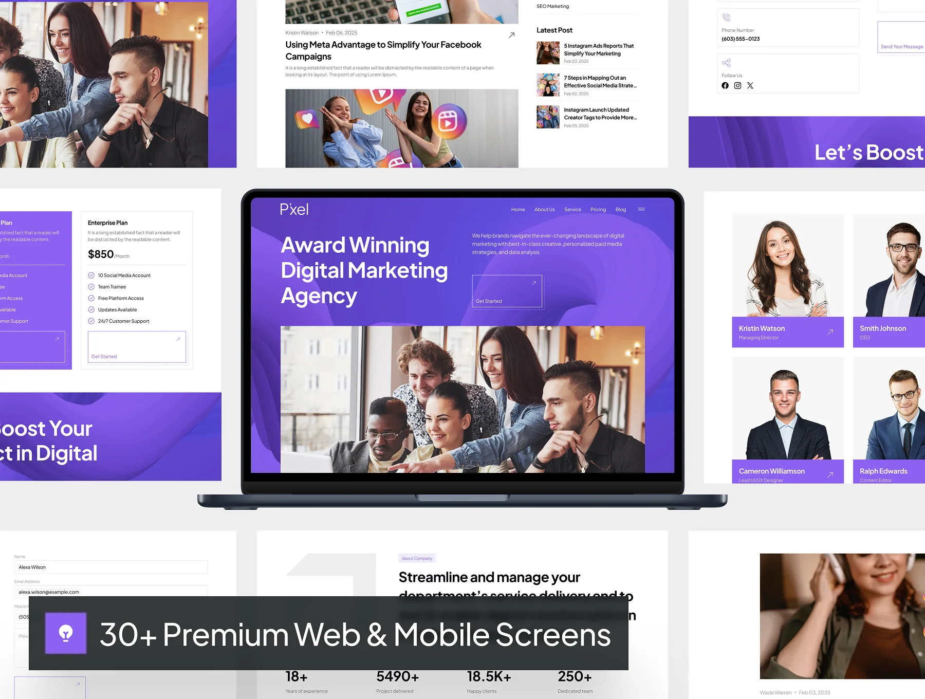 Pixel - Marketing Agency Website UI Kit 5