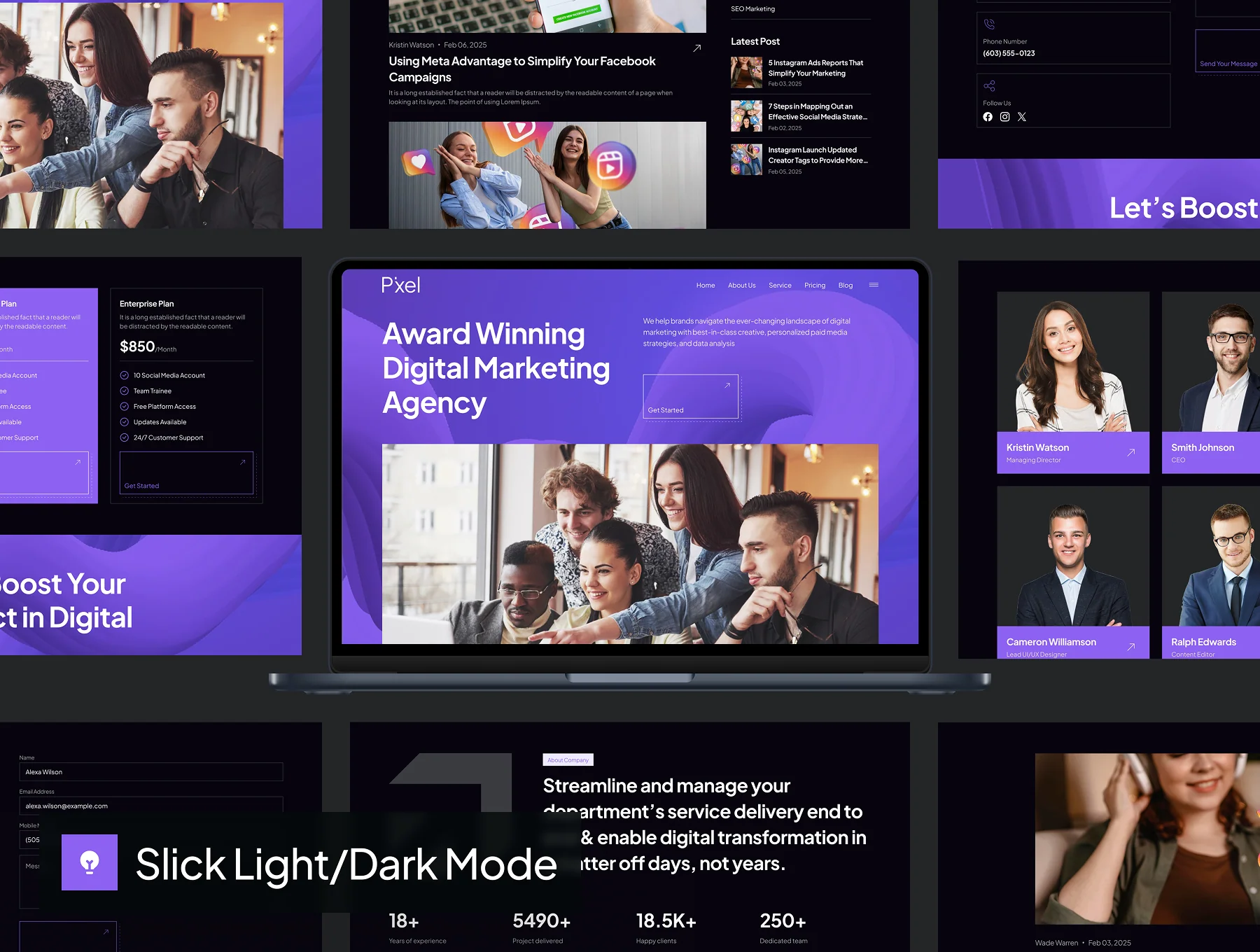 Pixel - Marketing Agency Website UI Kit 6