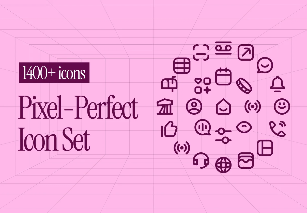 Pixel-Perfect Icon Set | 1400+ UI Icons