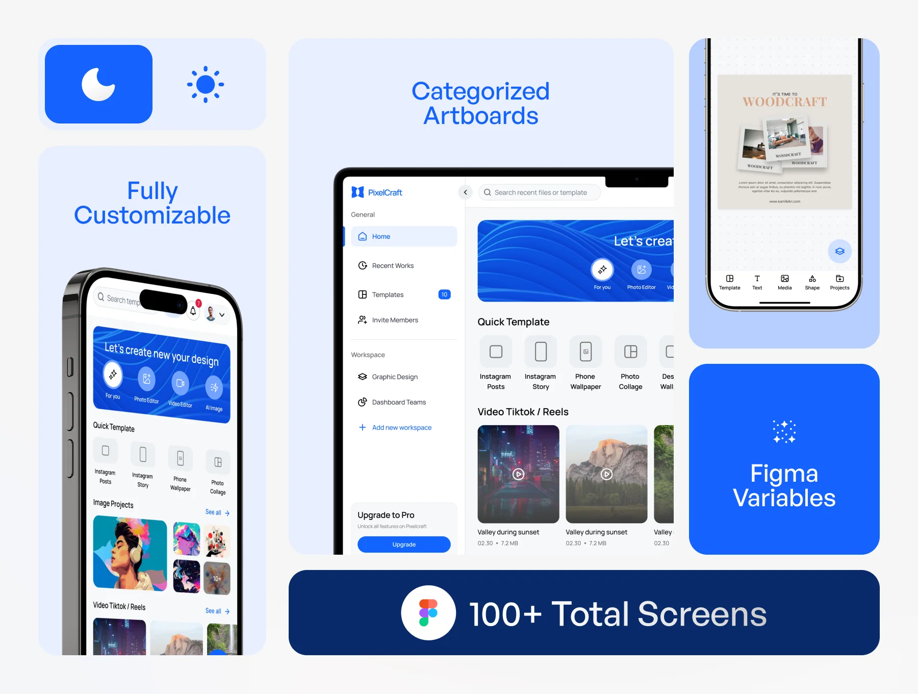 PixelCraft - Design Editor App UI KIT 2