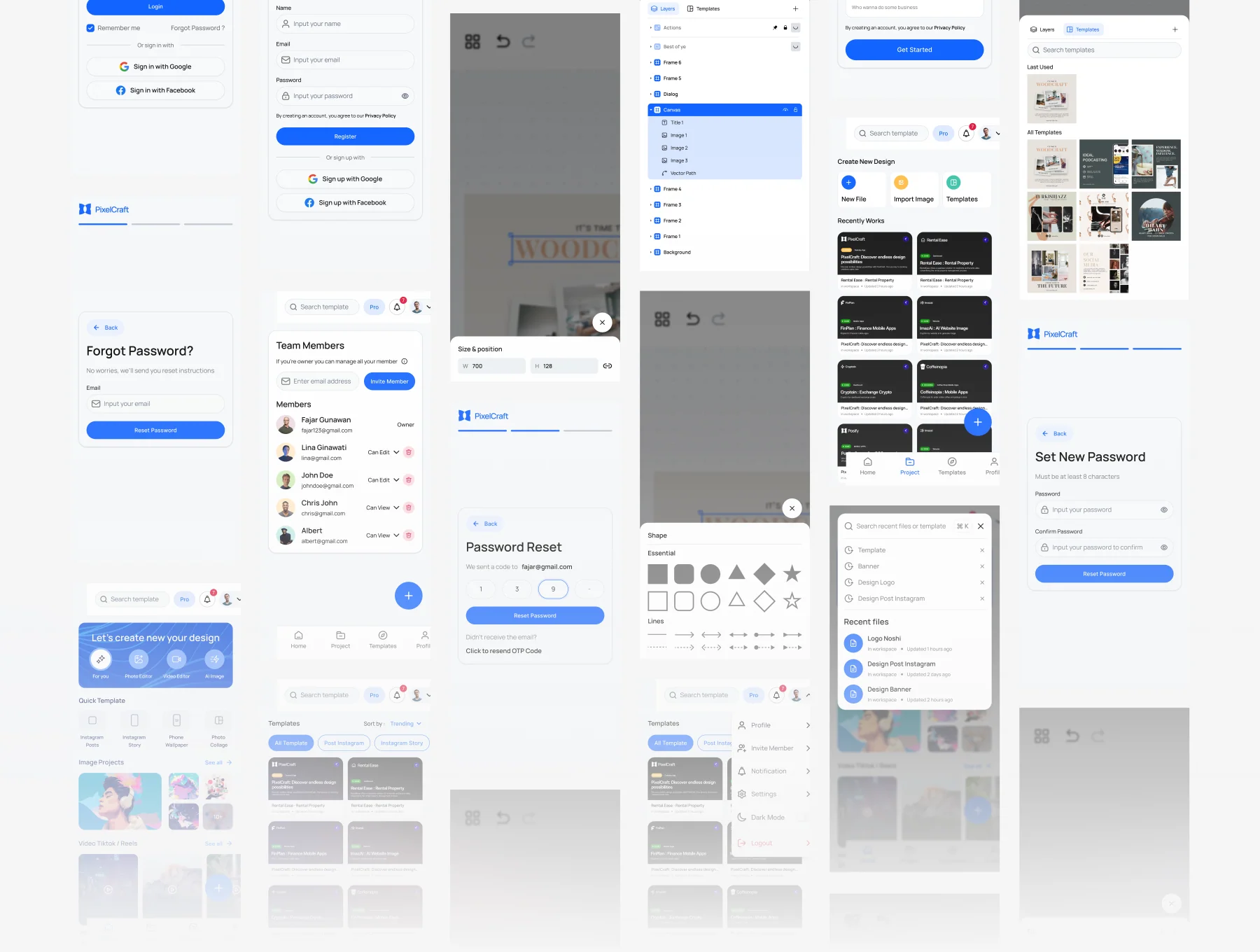 PixelCraft - Design Editor App UI KIT 4