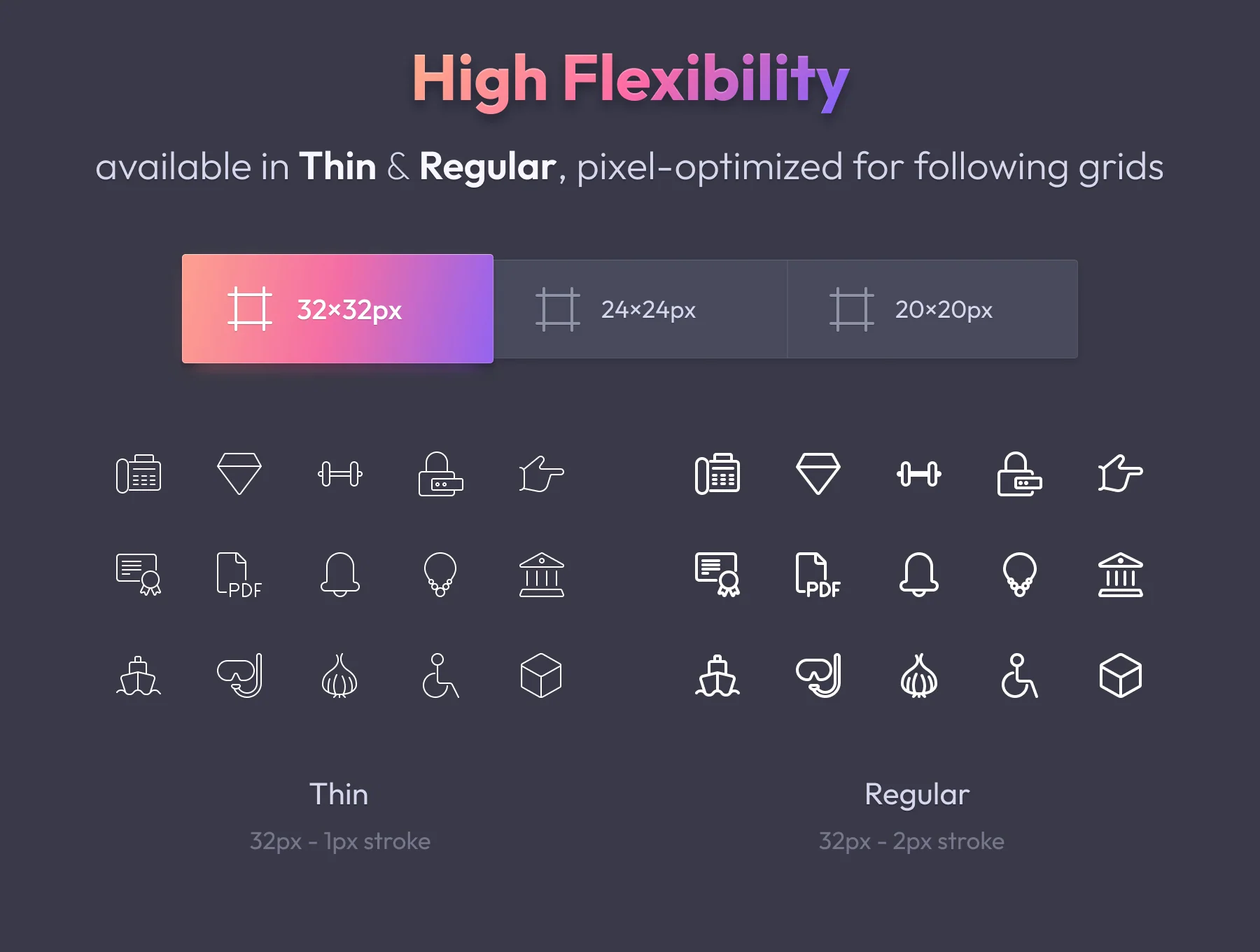 Pixelins Thin Icons 3