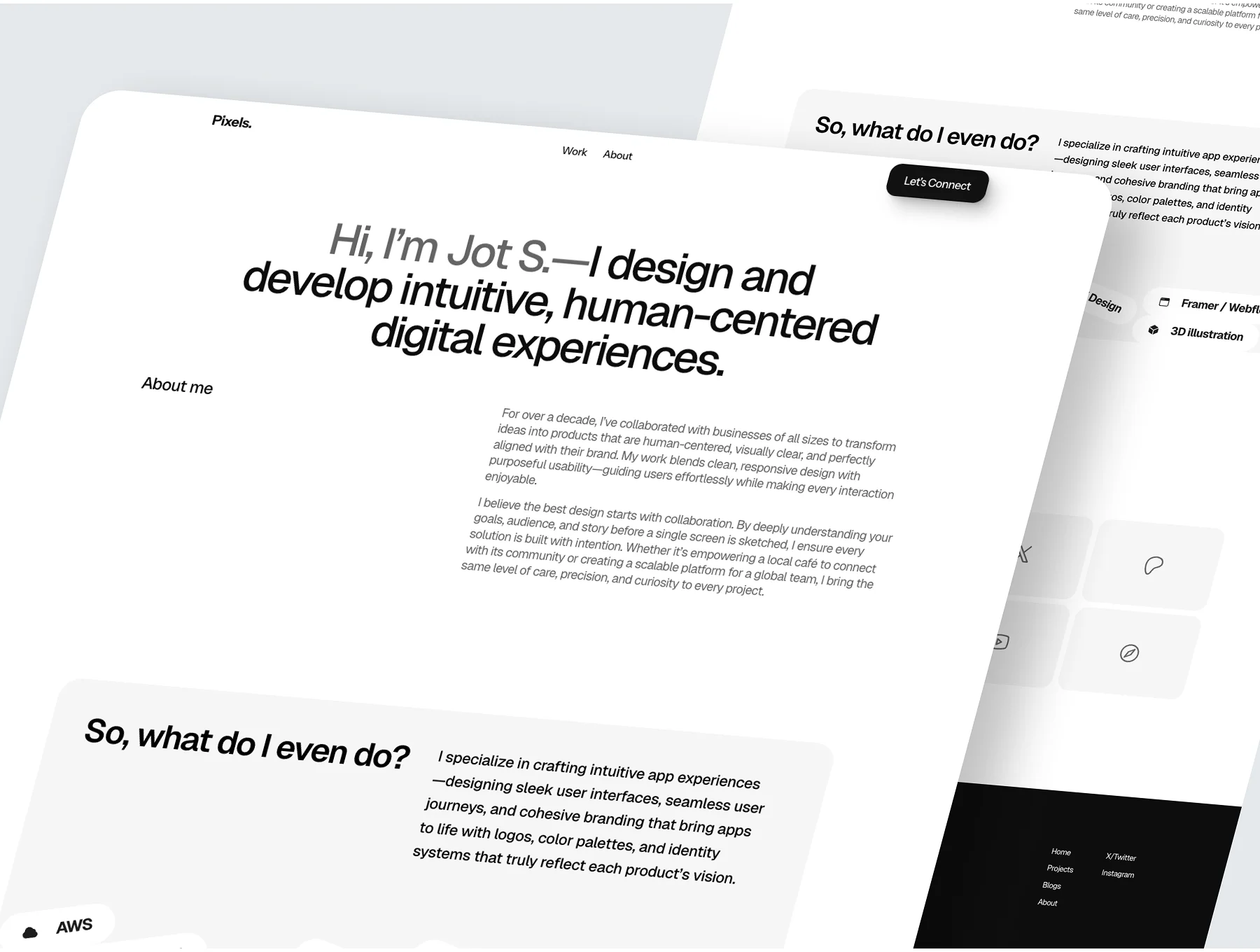 Pixels - Portfolio Template 4
