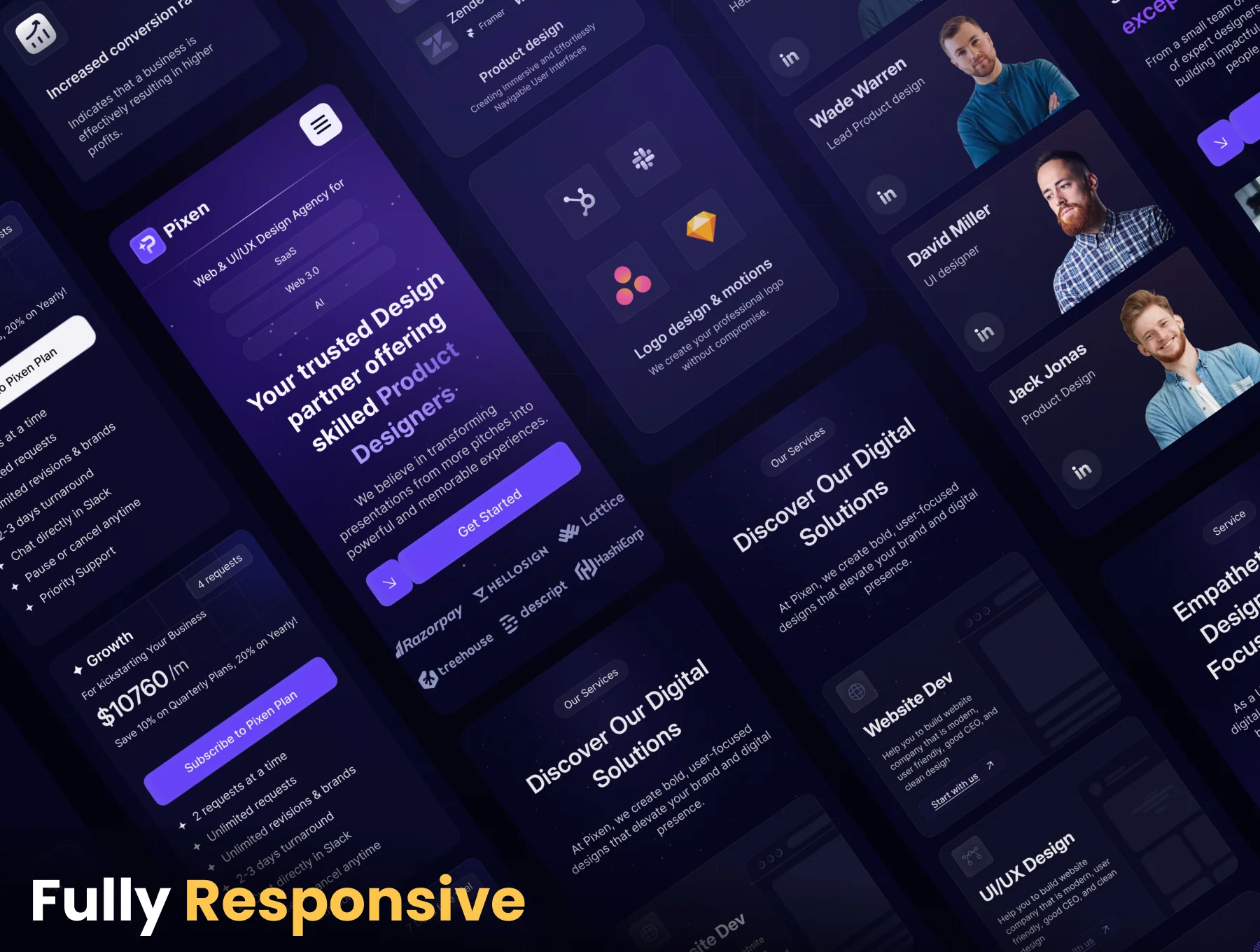 Pixen - Digital Agency Website Template 4
