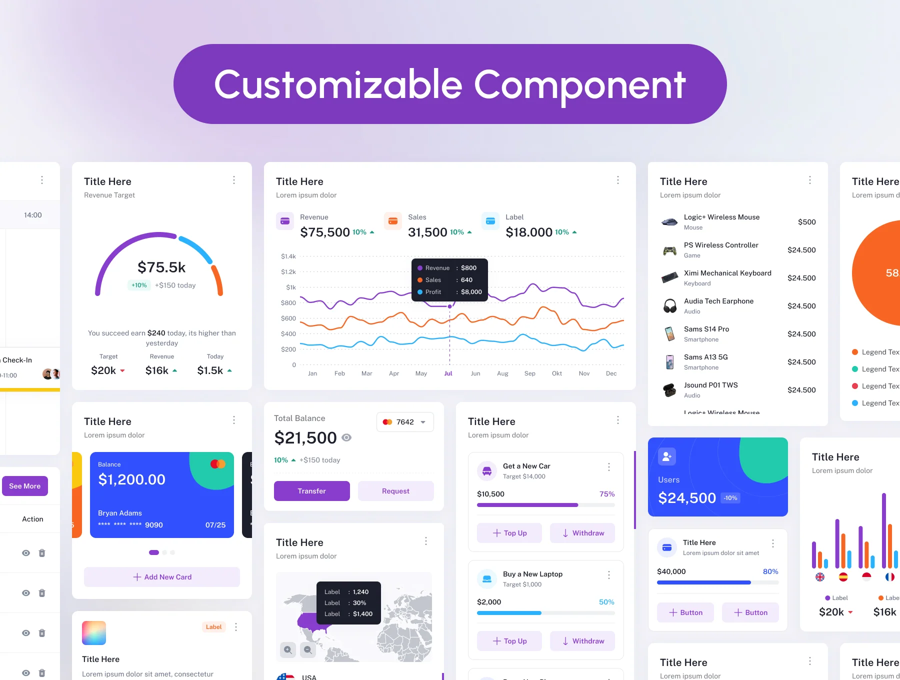 Pixlab Dashboard UI Kit 5