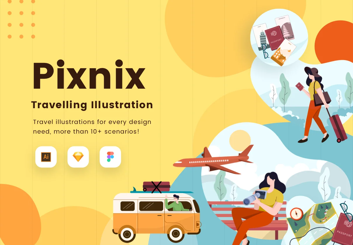 Pixnix - Travel illustration