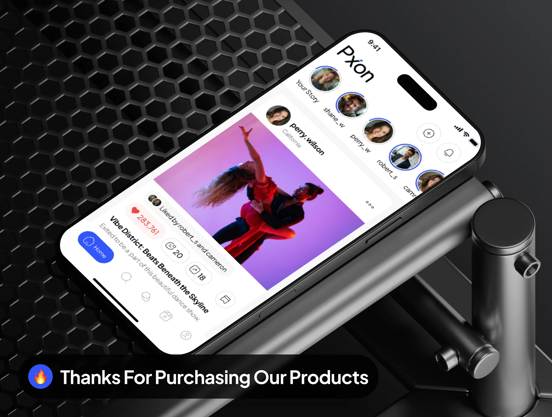 Pixon - Social Media App UI Kit- DIRID 10