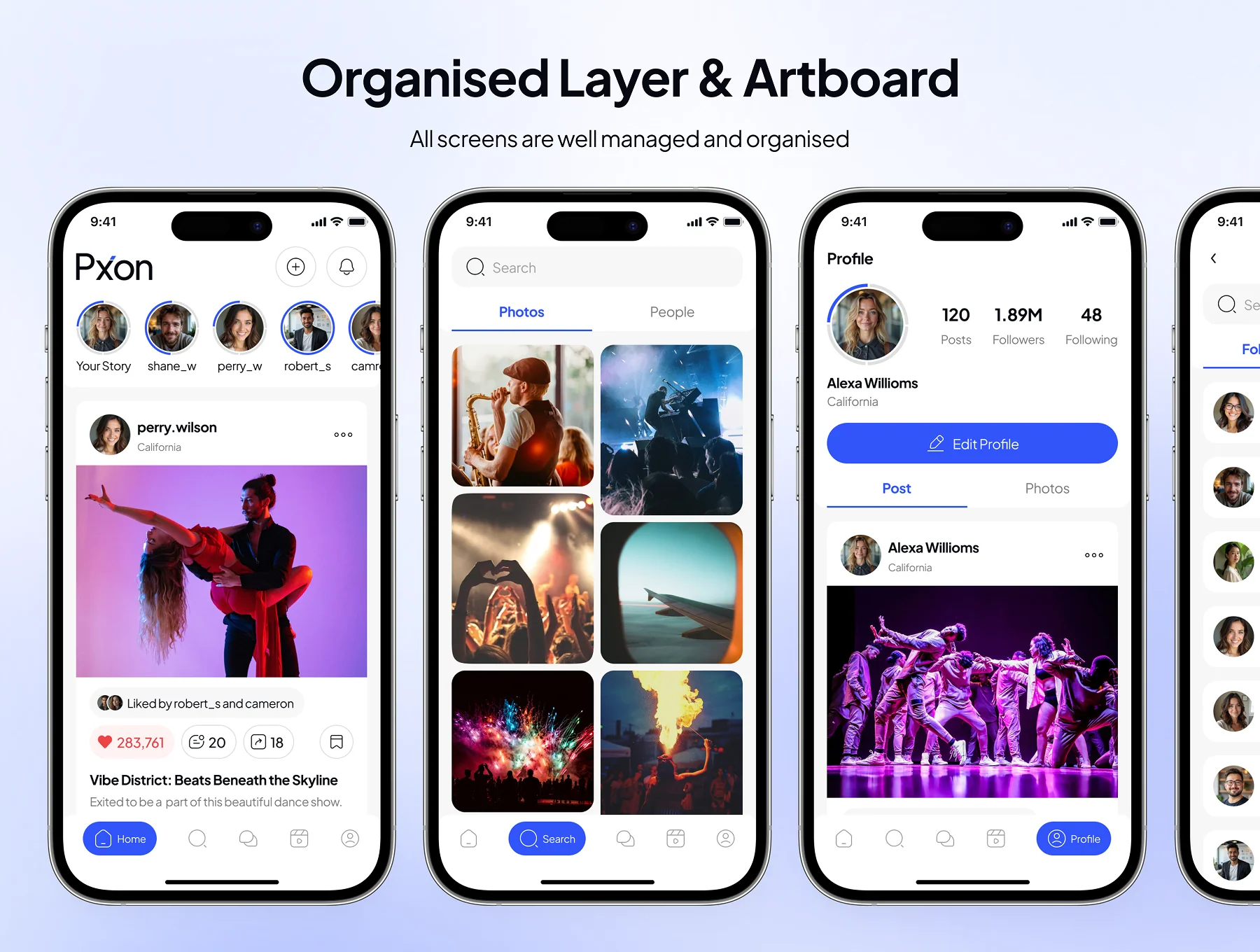 Pixon - Social Media App UI Kit- DIRID 3