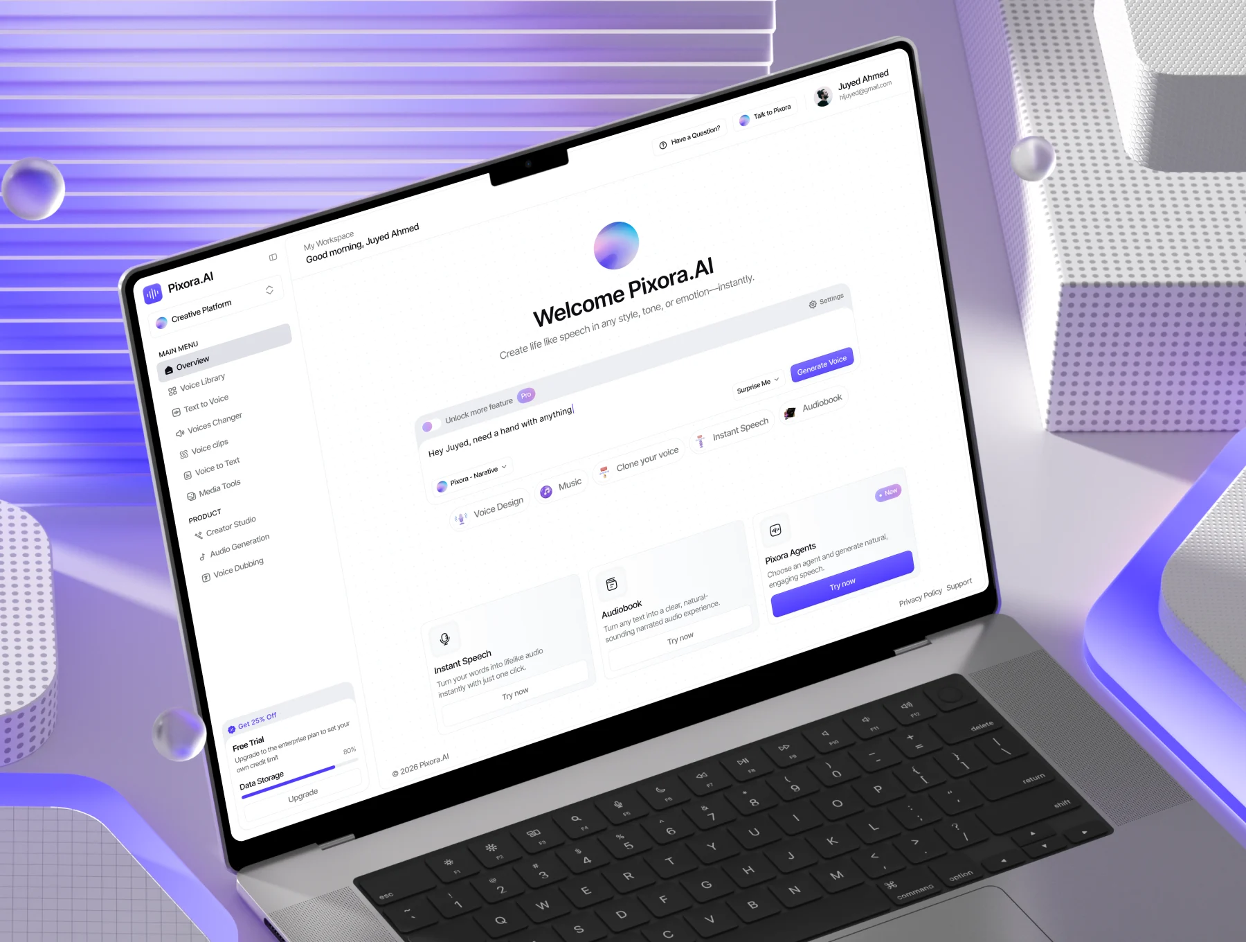 Pixora – AI-Voice Intelligent UI Kit for Voice Agents 5