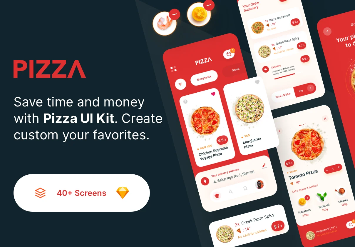 PIZZA App UI Kit