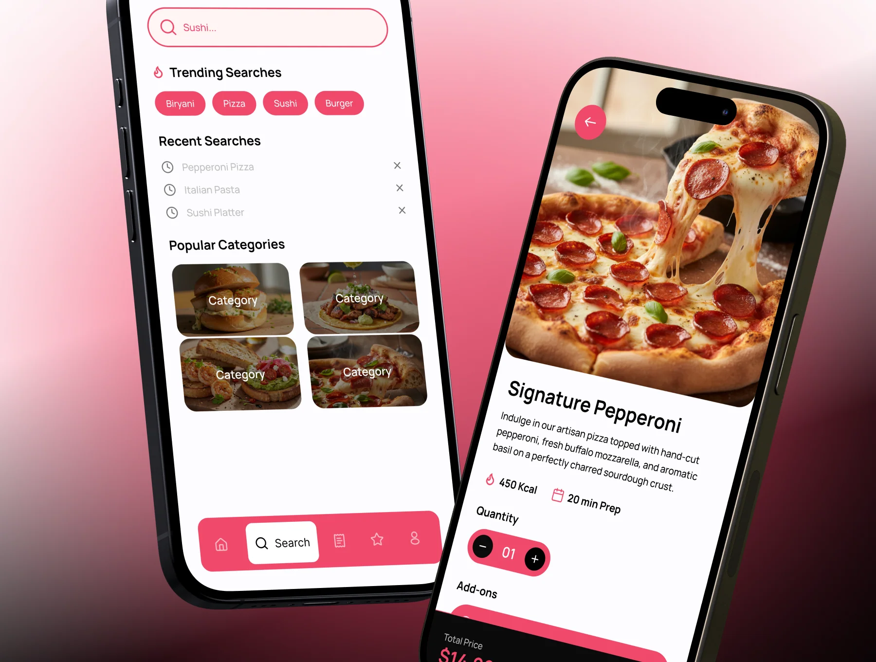 Pizza Delivery - Mobile App UI Kit 3