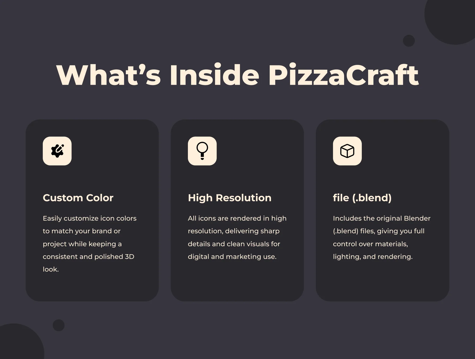 PizzaCraft – 3D Pizza Icon Pack 2