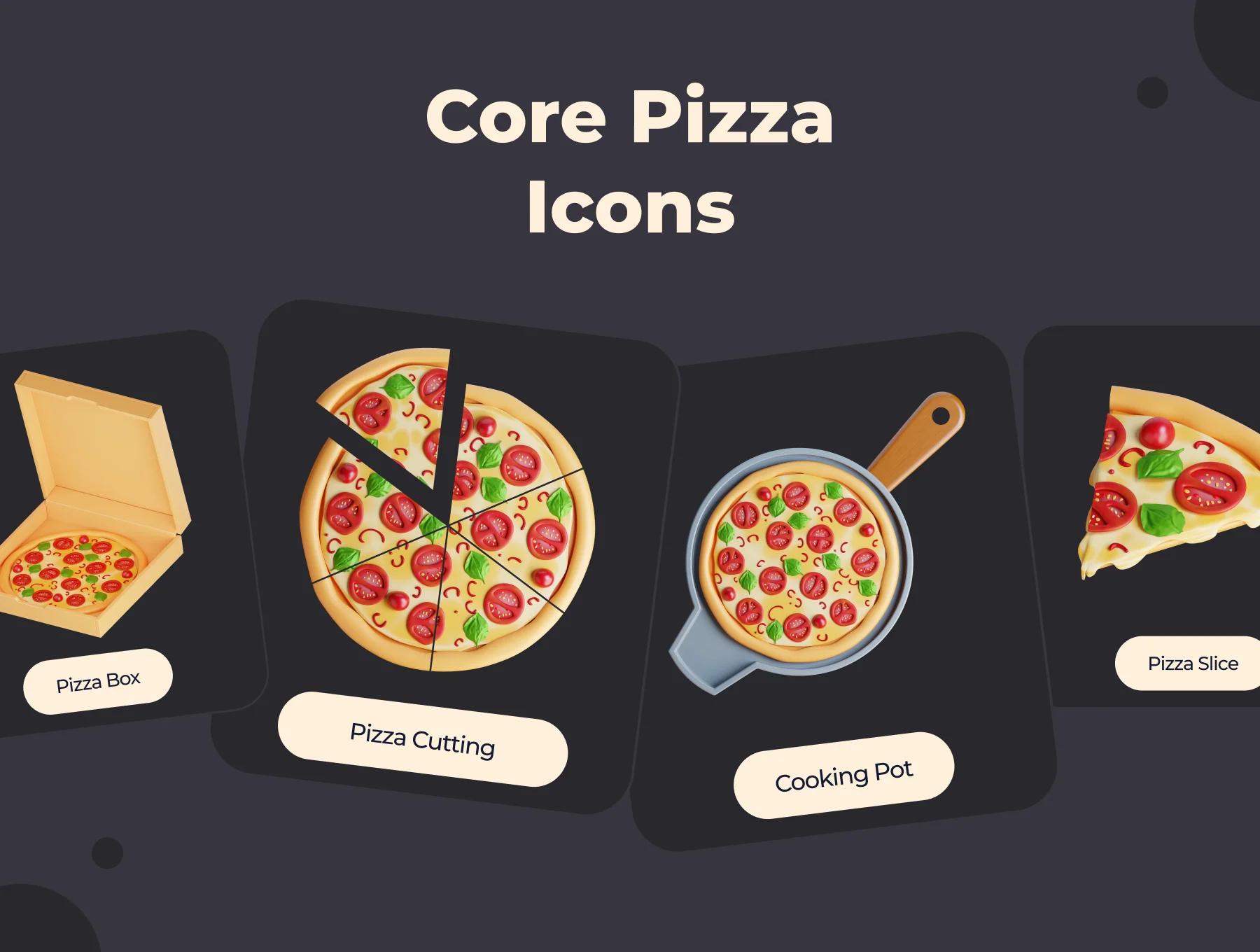PizzaCraft – 3D Pizza Icon Pack 4