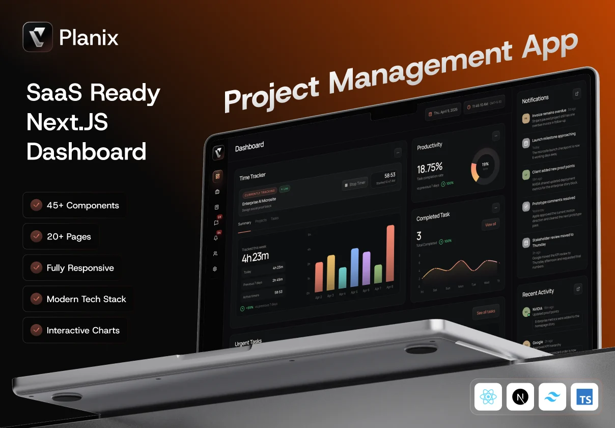Planix: SaaS Project Management Dashboard