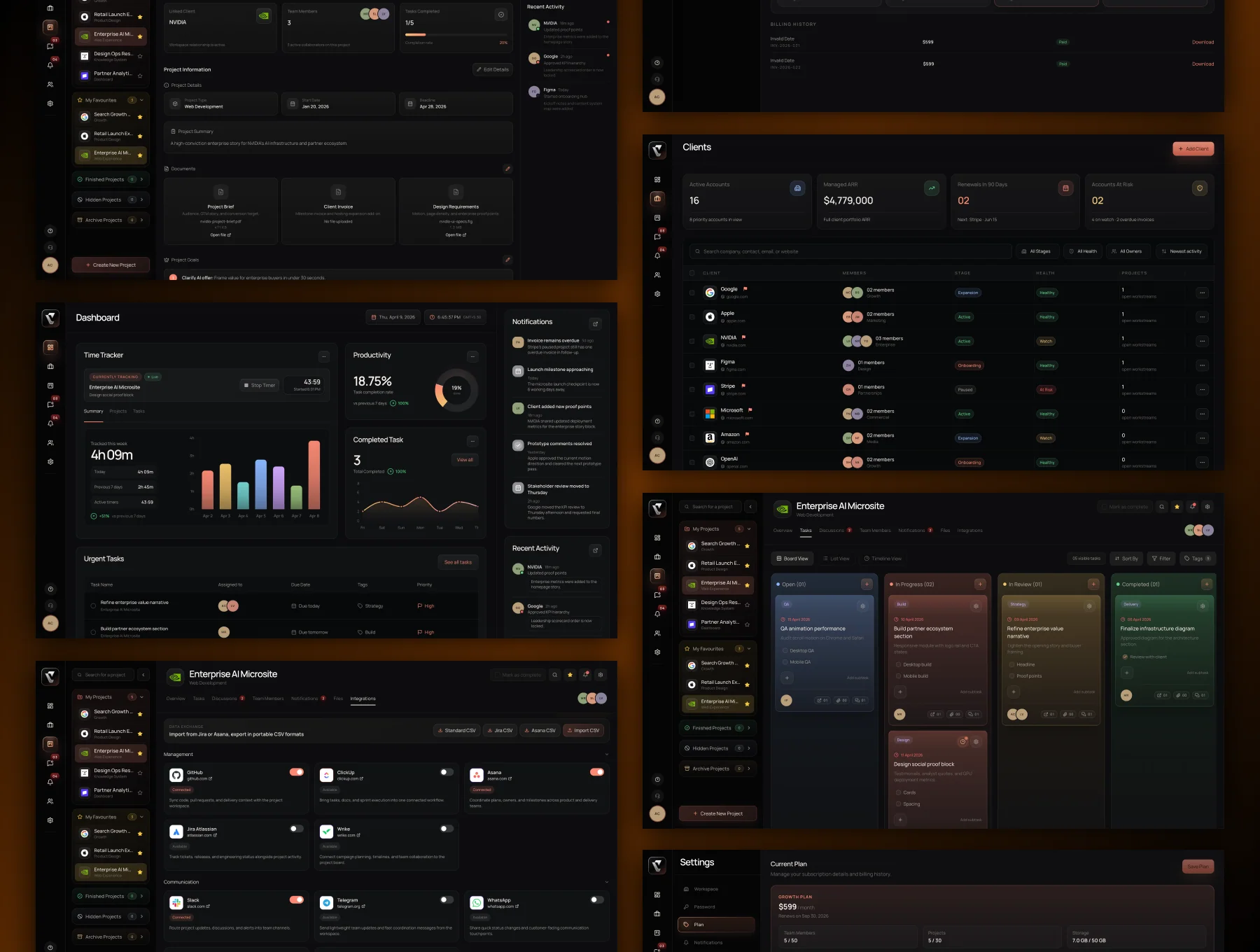 Planix: SaaS Project Management Dashboard 3