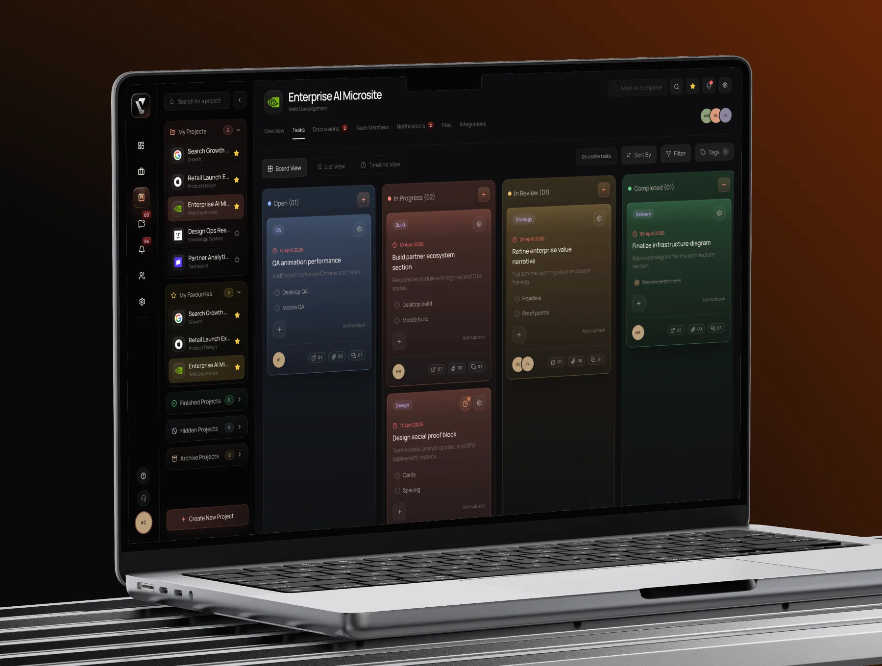 Planix: SaaS Project Management Dashboard 4