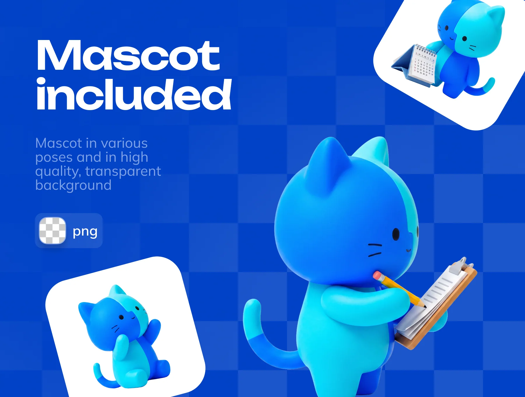 Planner & Habit Tracker Mobile App Design UI Kit with 3D Mascot 3