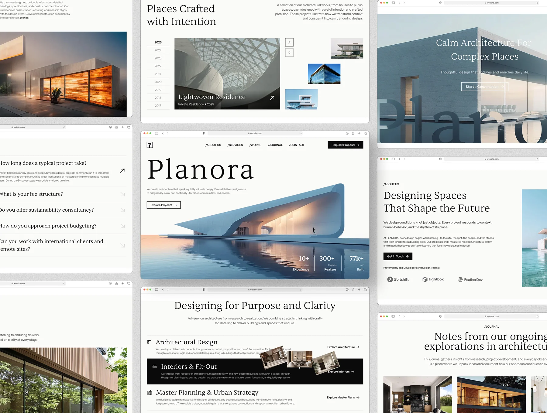 Planora - Architecture Landing Page 2