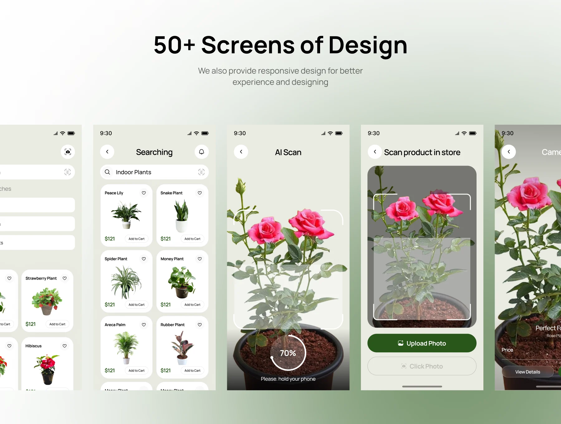 Plant Shop Ecommerce App UI Kit 3