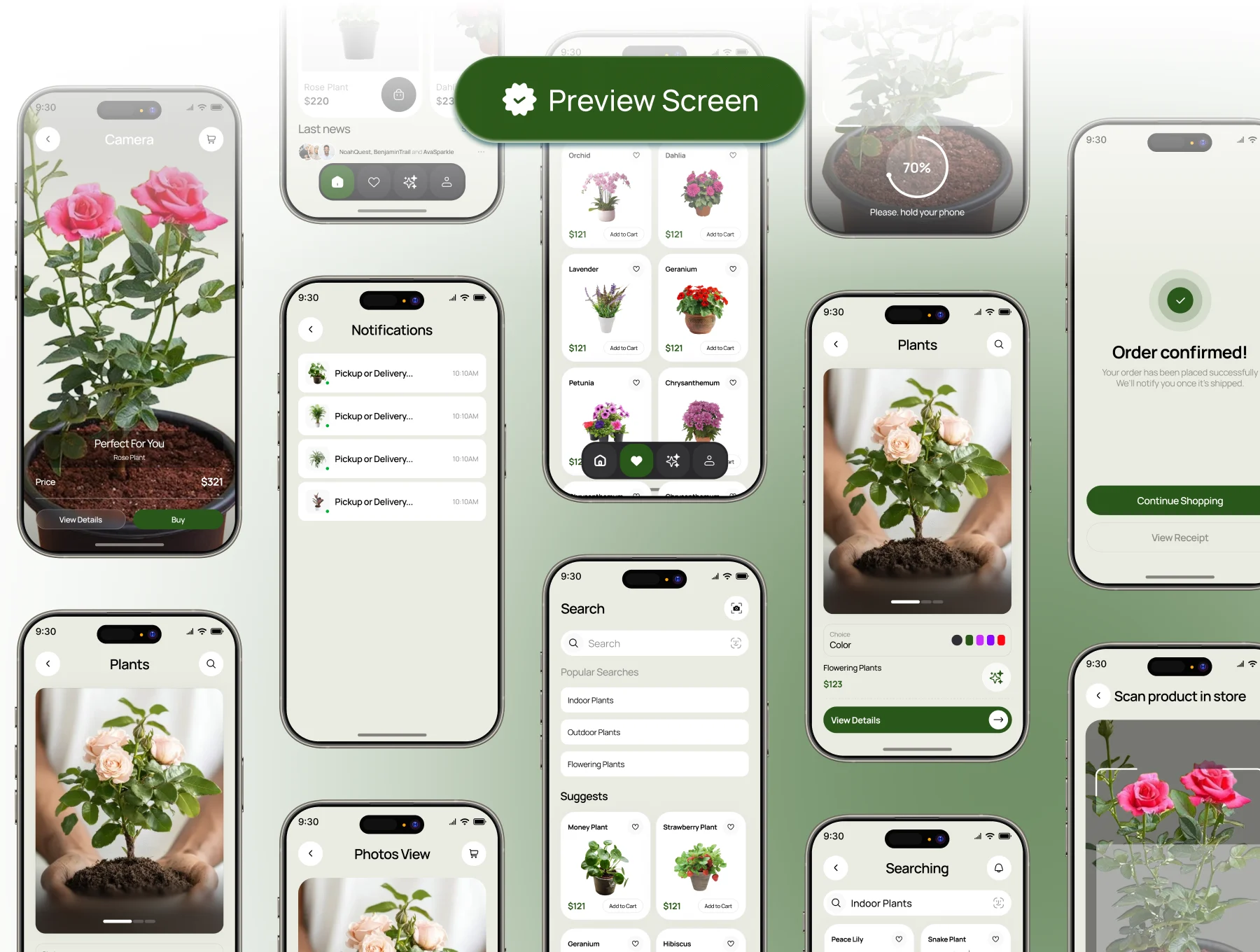 Plant Shop Ecommerce App UI Kit 4