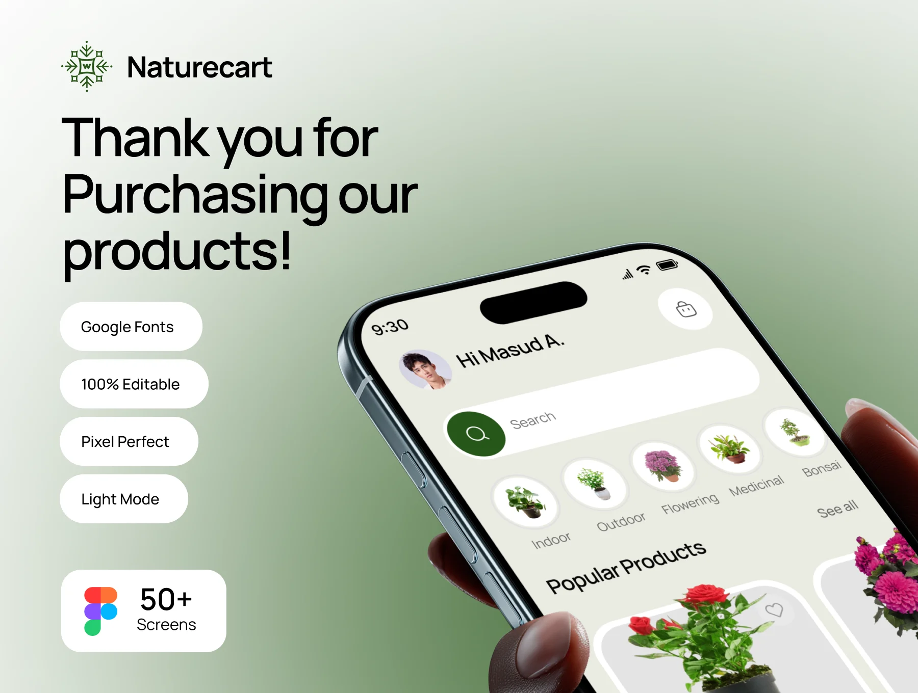 Plant Shop Ecommerce App UI Kit 6