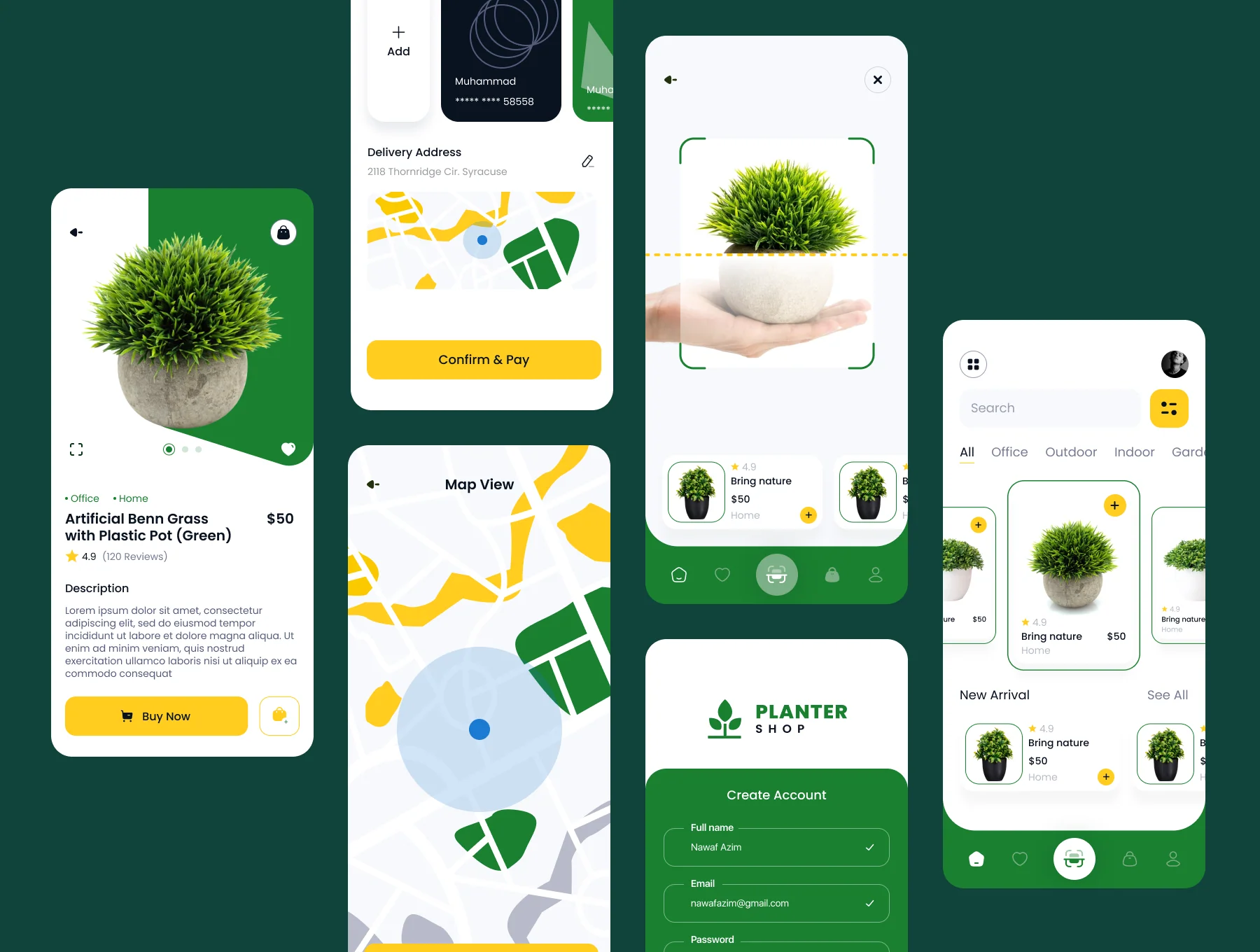 Planter Shop Mobile App Design 2