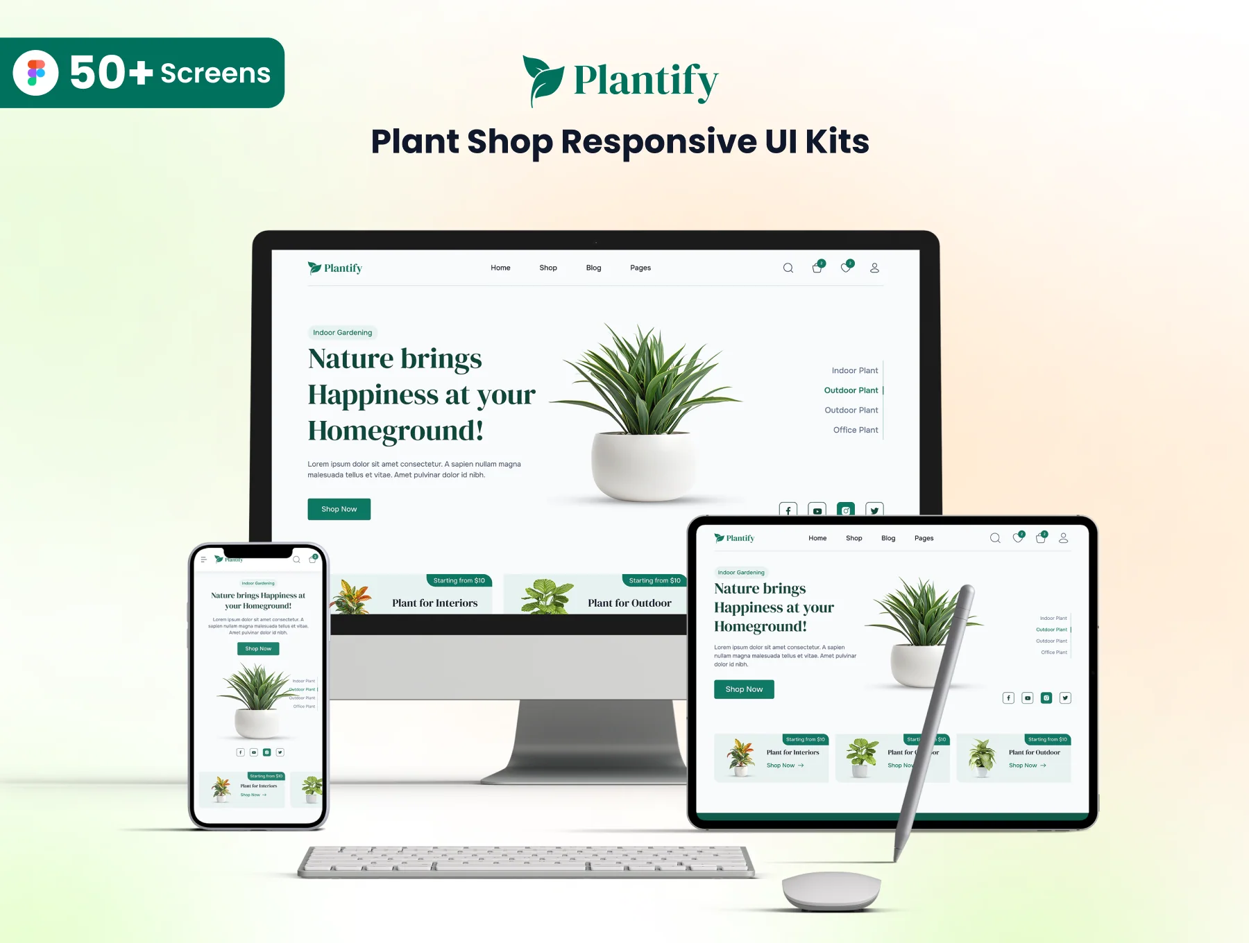 Plantify - Multi Purpose Responsive Ecommerce Web UI Kit