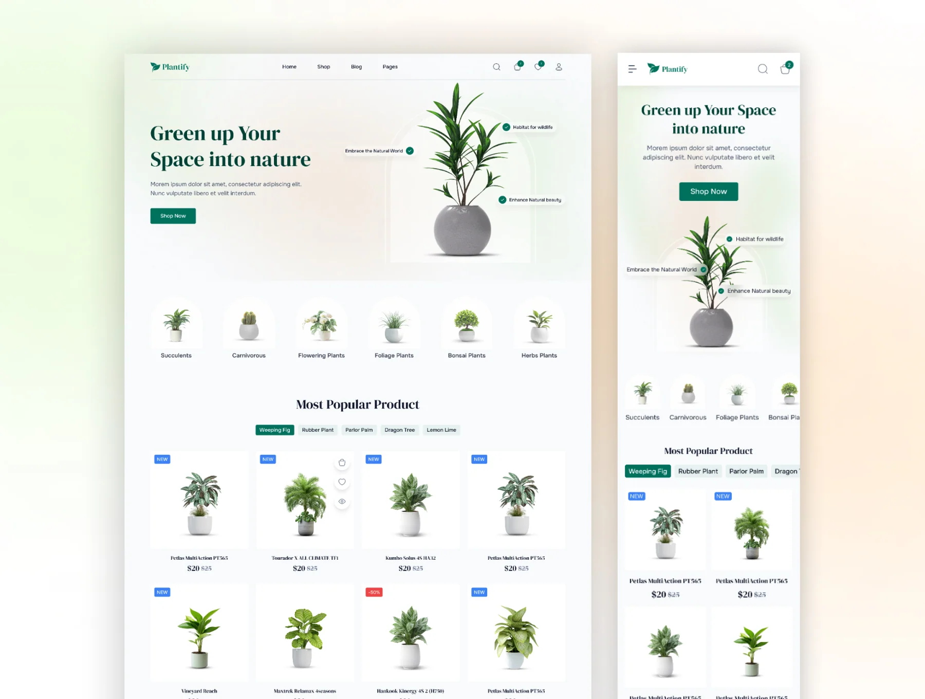 Plantify - Multi Purpose Responsive Ecommerce Web UI Kit 3