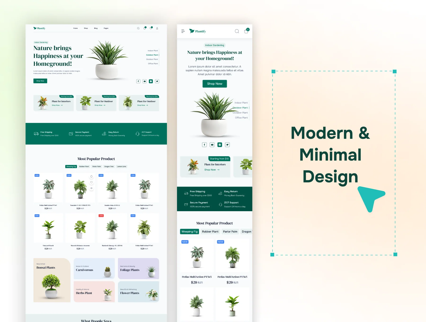 Plantify - Multi Purpose Responsive Ecommerce Web UI Kit 7
