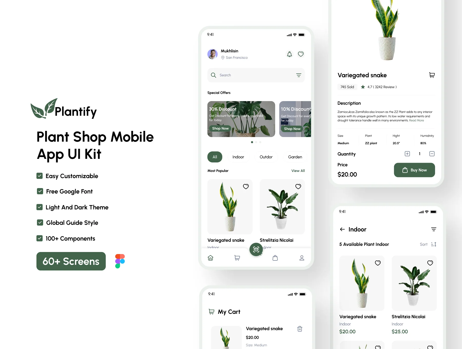 Plantify - Plant Store Mobile App UI Kit
