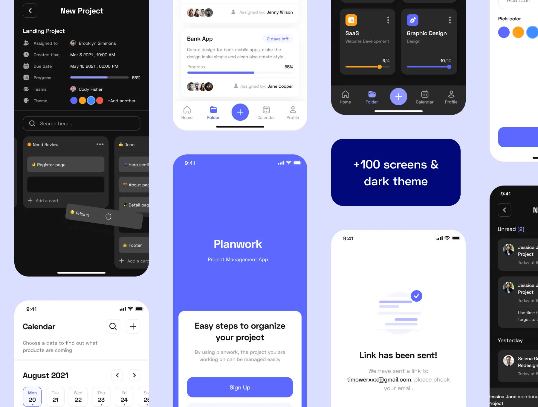 Planwork - Project Management App UI Kit 5
