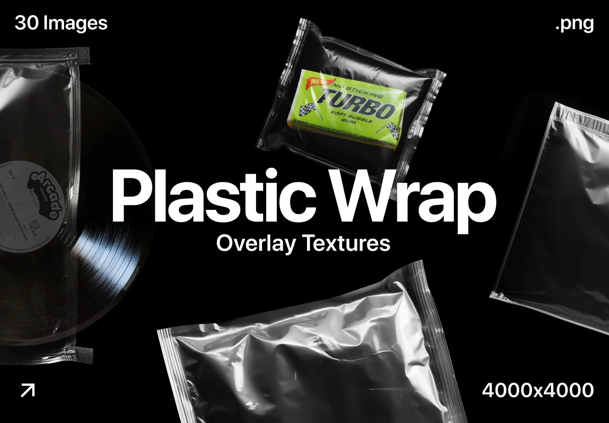 Plastic Wrap Overlay Textures