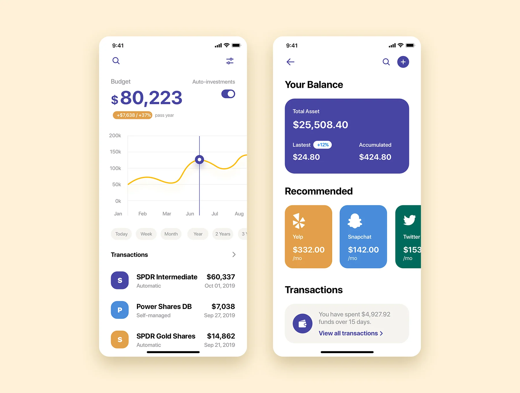 Platin mobile UI Kit 10