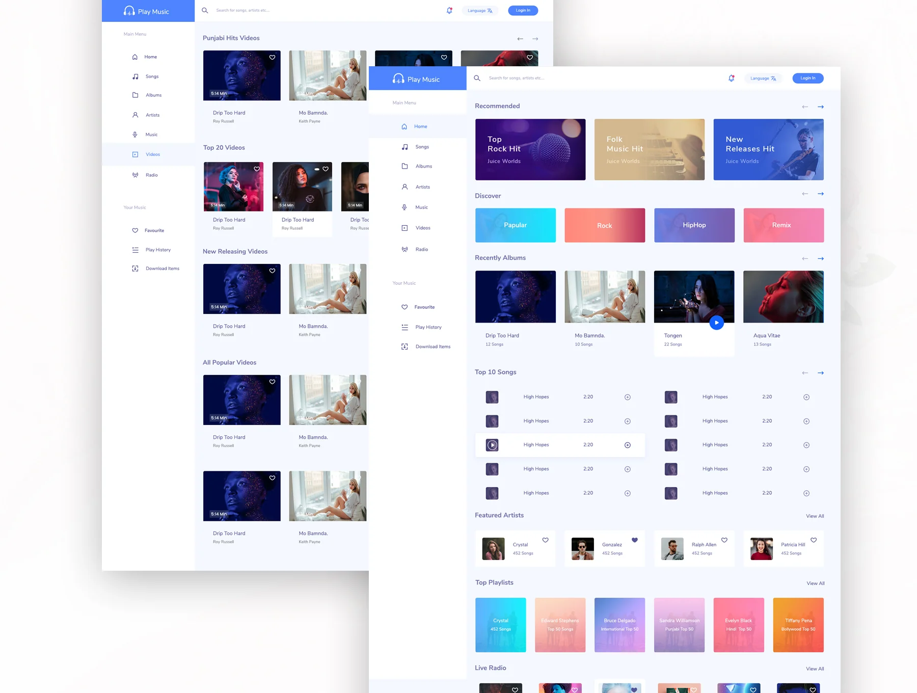 Play Music web Ui ket 6