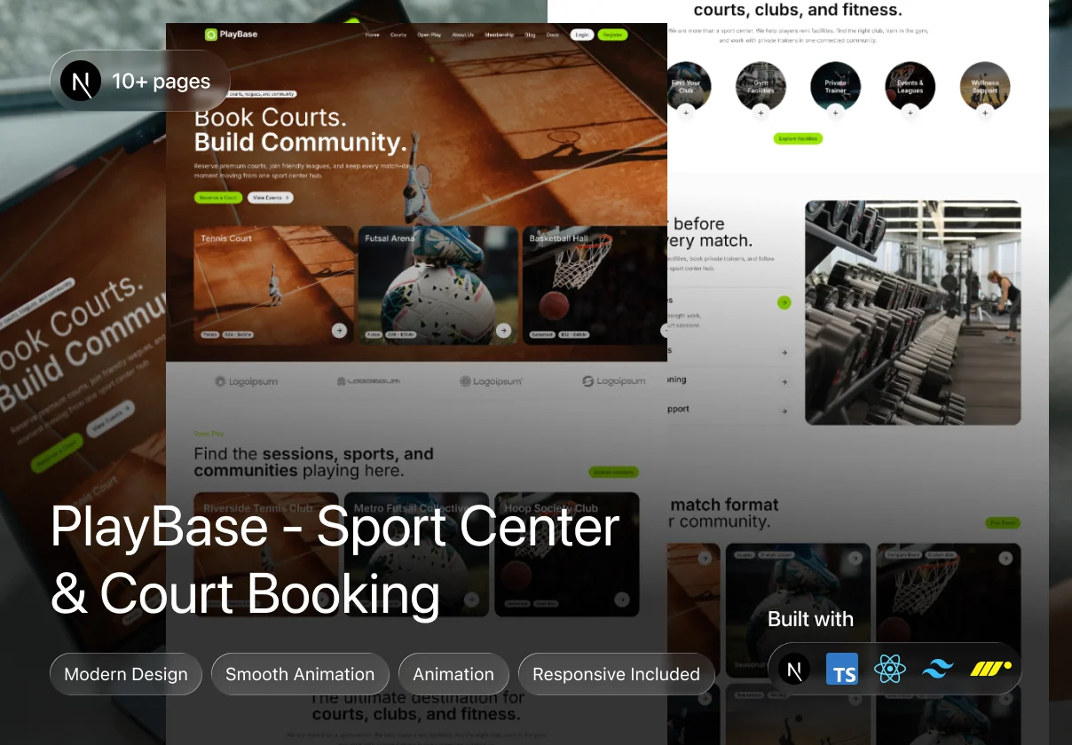 PlayBase - Sport Center & Court Booking