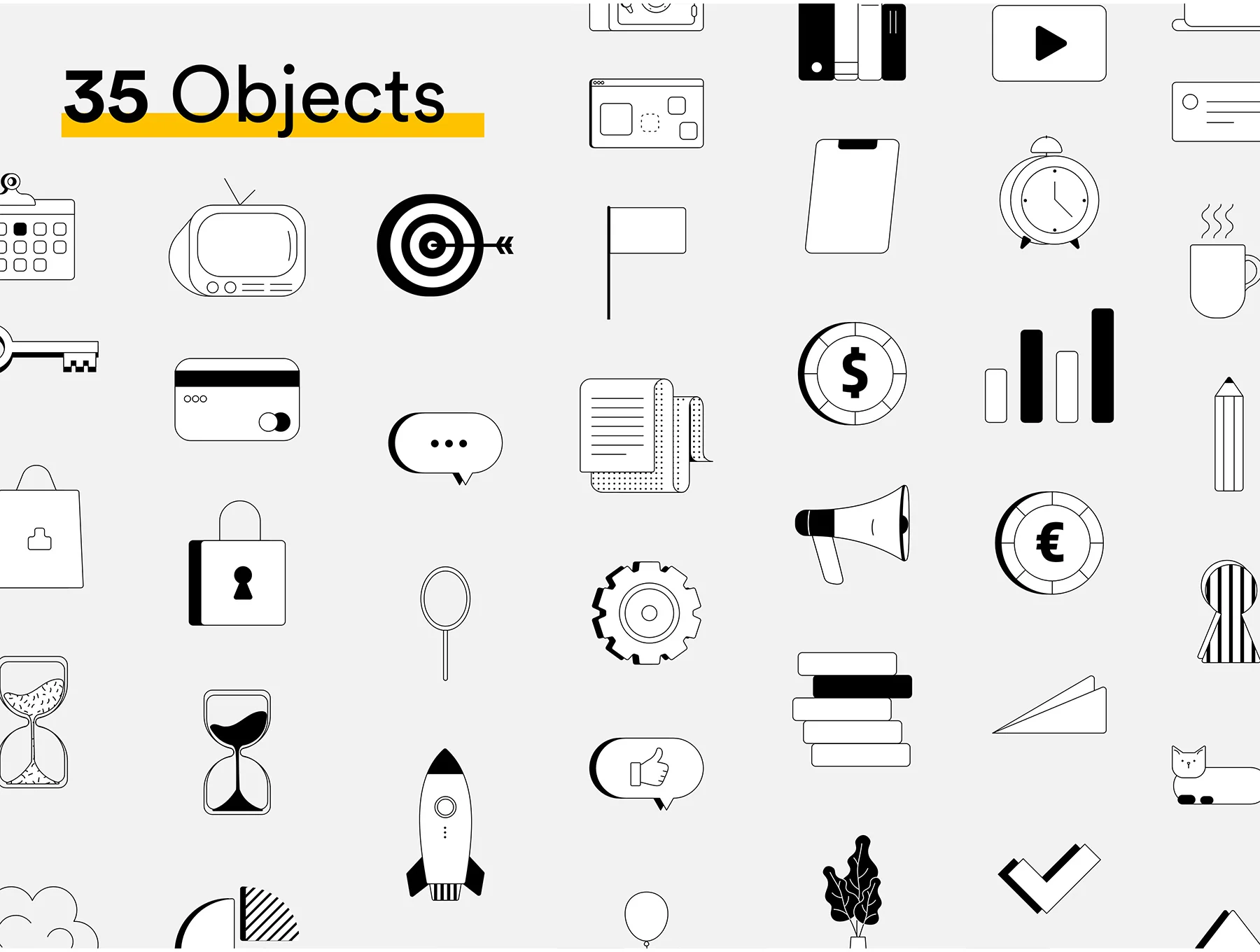 Playful Line Illustration Pack 6