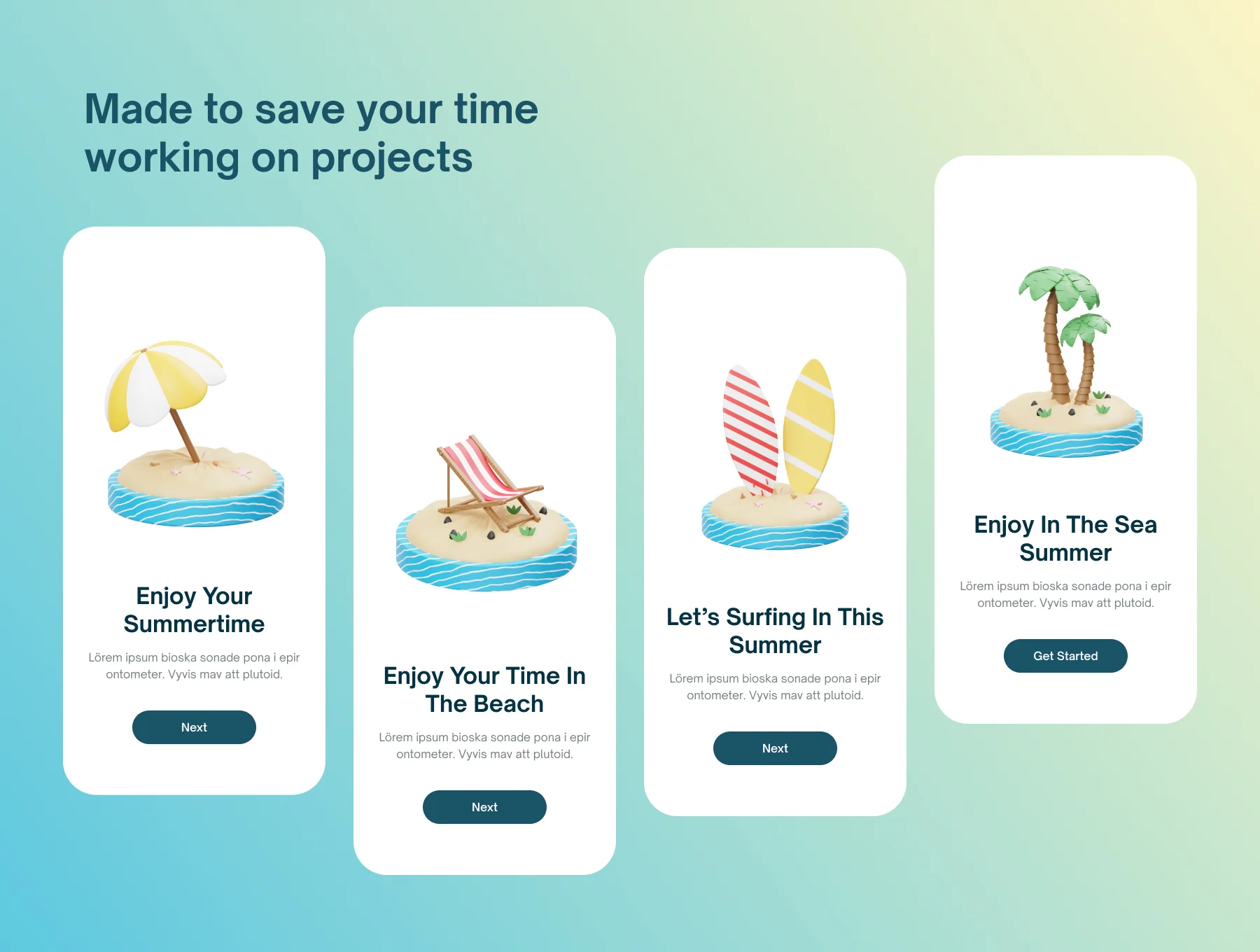 PLAYINGSUMMERTIME: 3D Summertime Icons 5