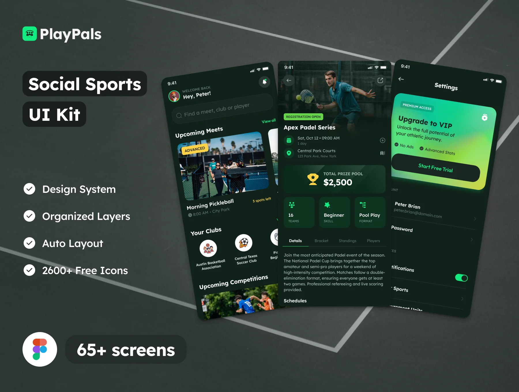 PlayPals - Social Sports & Club Management UI Kit