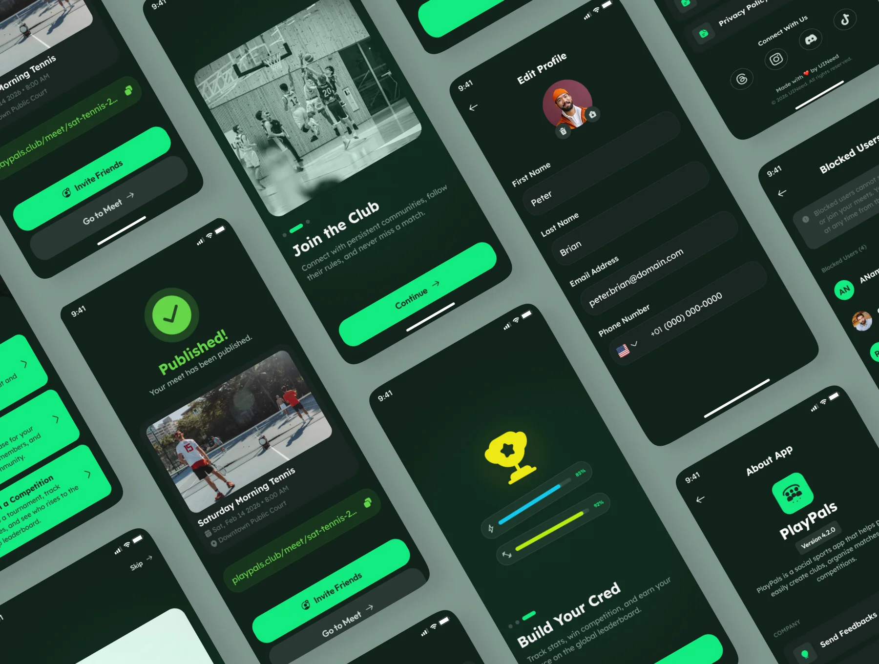 PlayPals - Social Sports & Club Management UI Kit 6