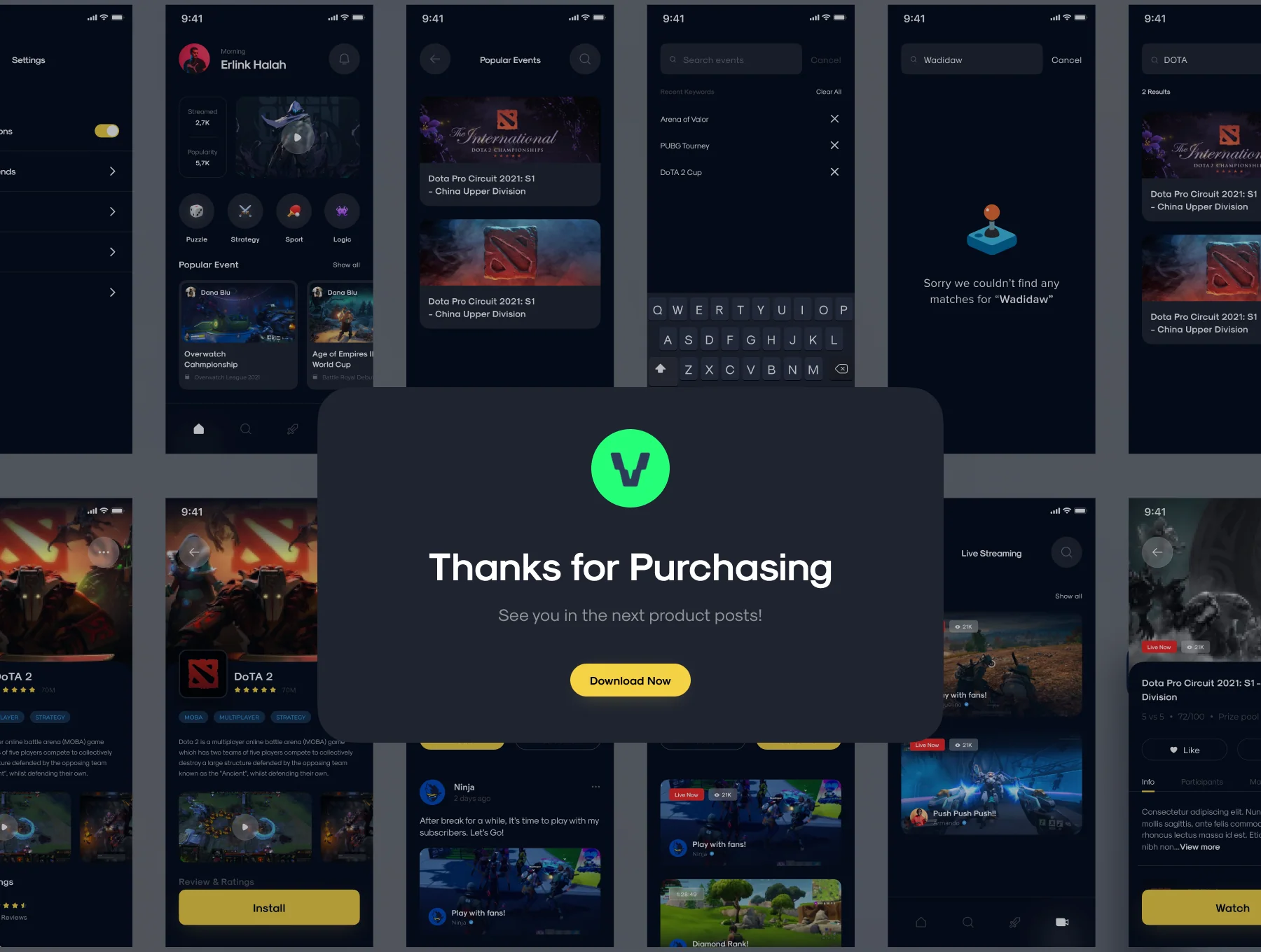 PlayZone - Game Center Apps UI KIT 6